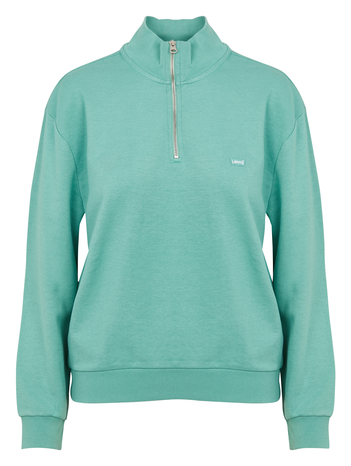 Sweat droit col montant en coton mélangé LEVI'S Vert