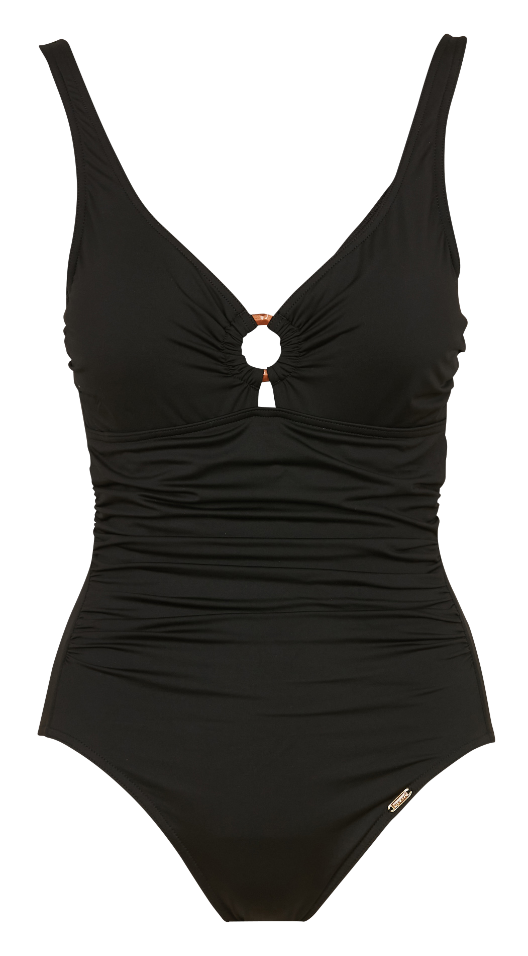 Maillot de bain 1 pièce drapé  Noir