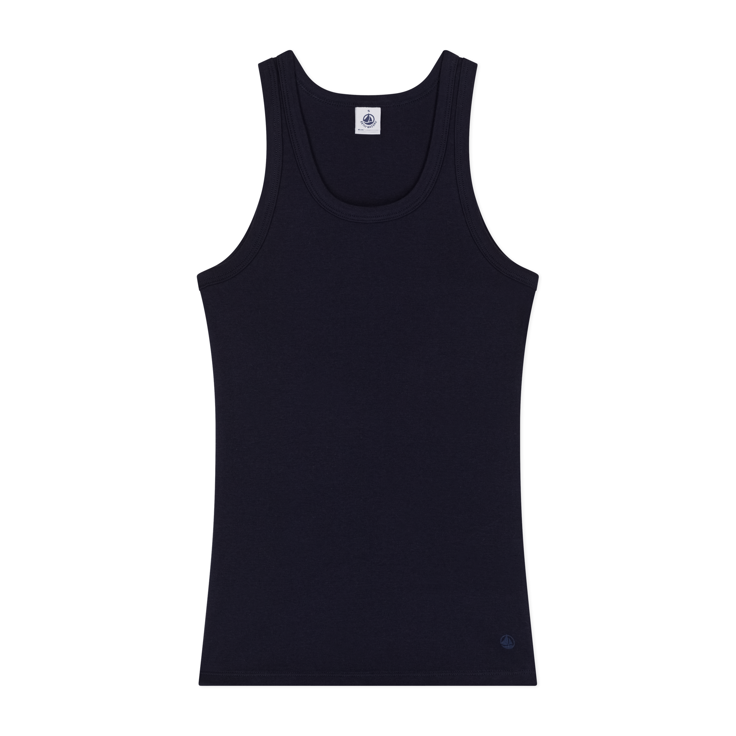 Débardeur ajusté en coton  PETIT BATEAU Noir