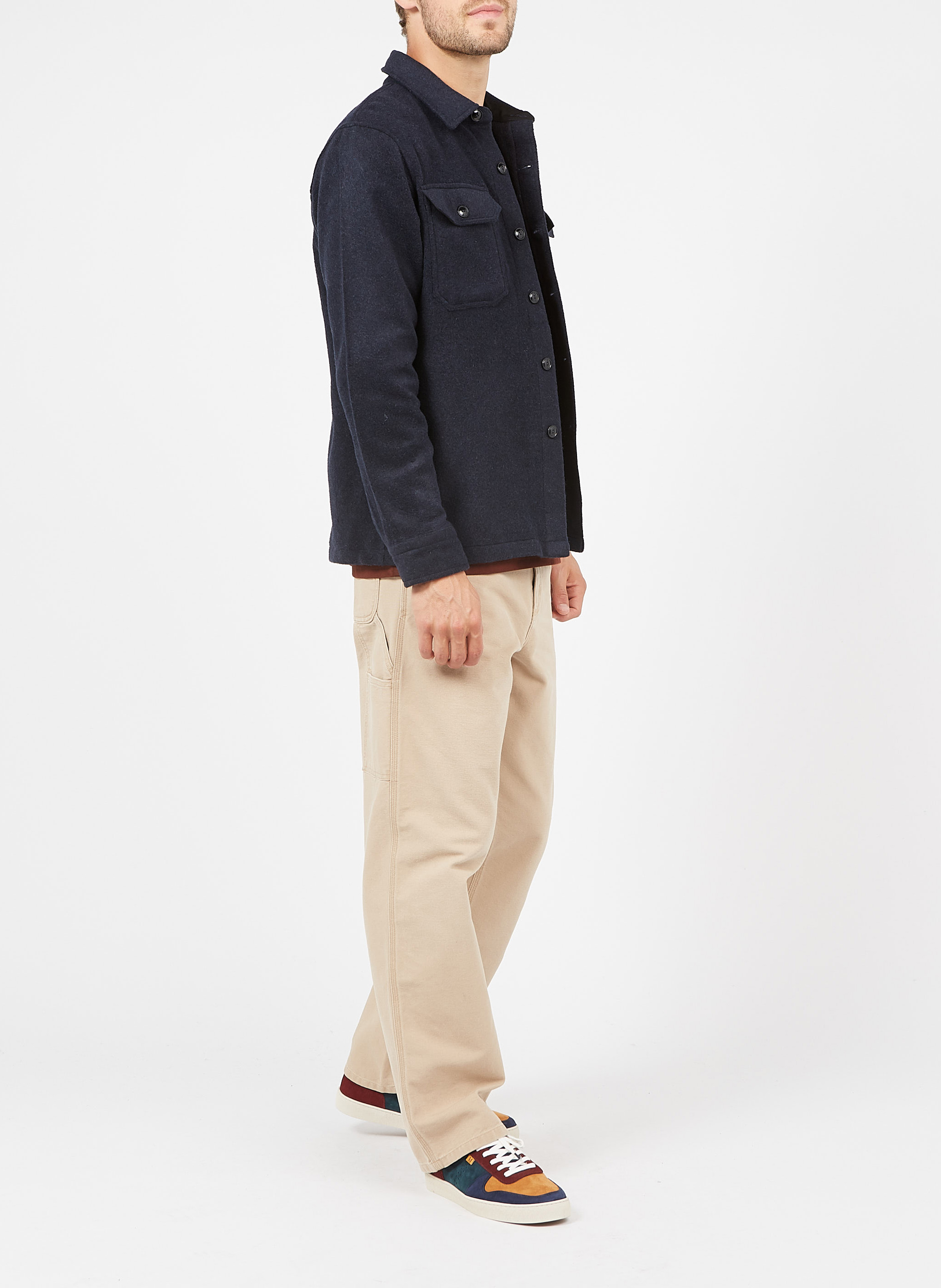 Surchemise col classique SCHOTT Bleu