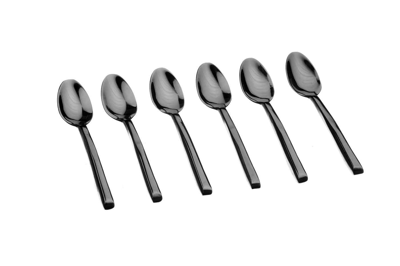 Olaf - black set of 6 teaspoons BJORN Black