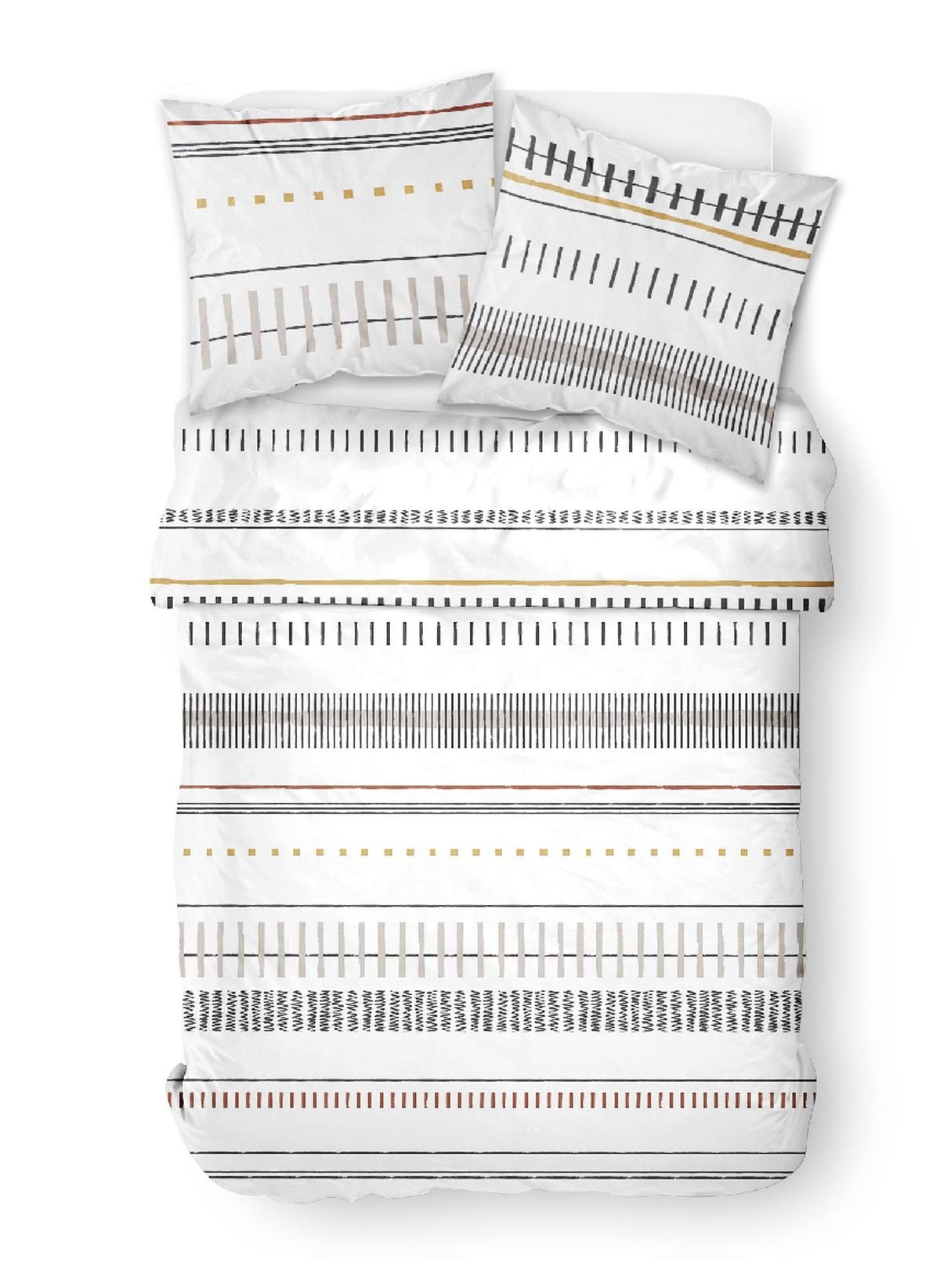 Printed cotton bedding set TODAY LINGE DE MAISON White