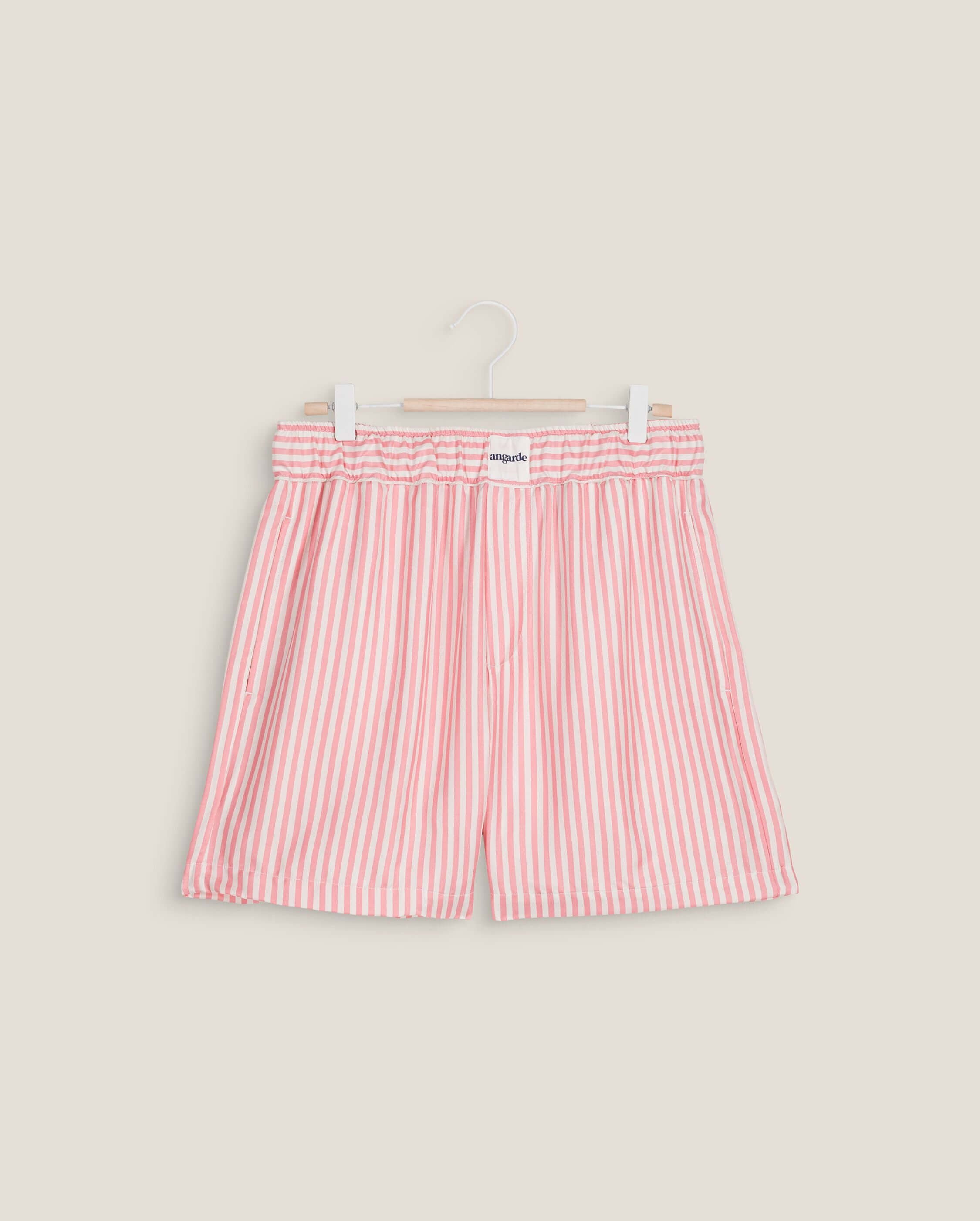 Women's short pajama set, dahlia ANGARDE Stripes