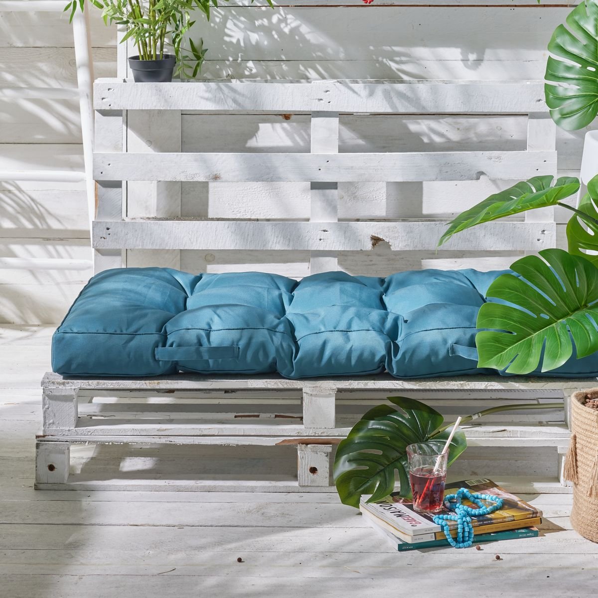 Water-repellent pallet mattress TODAY LINGE DE MAISON Blue