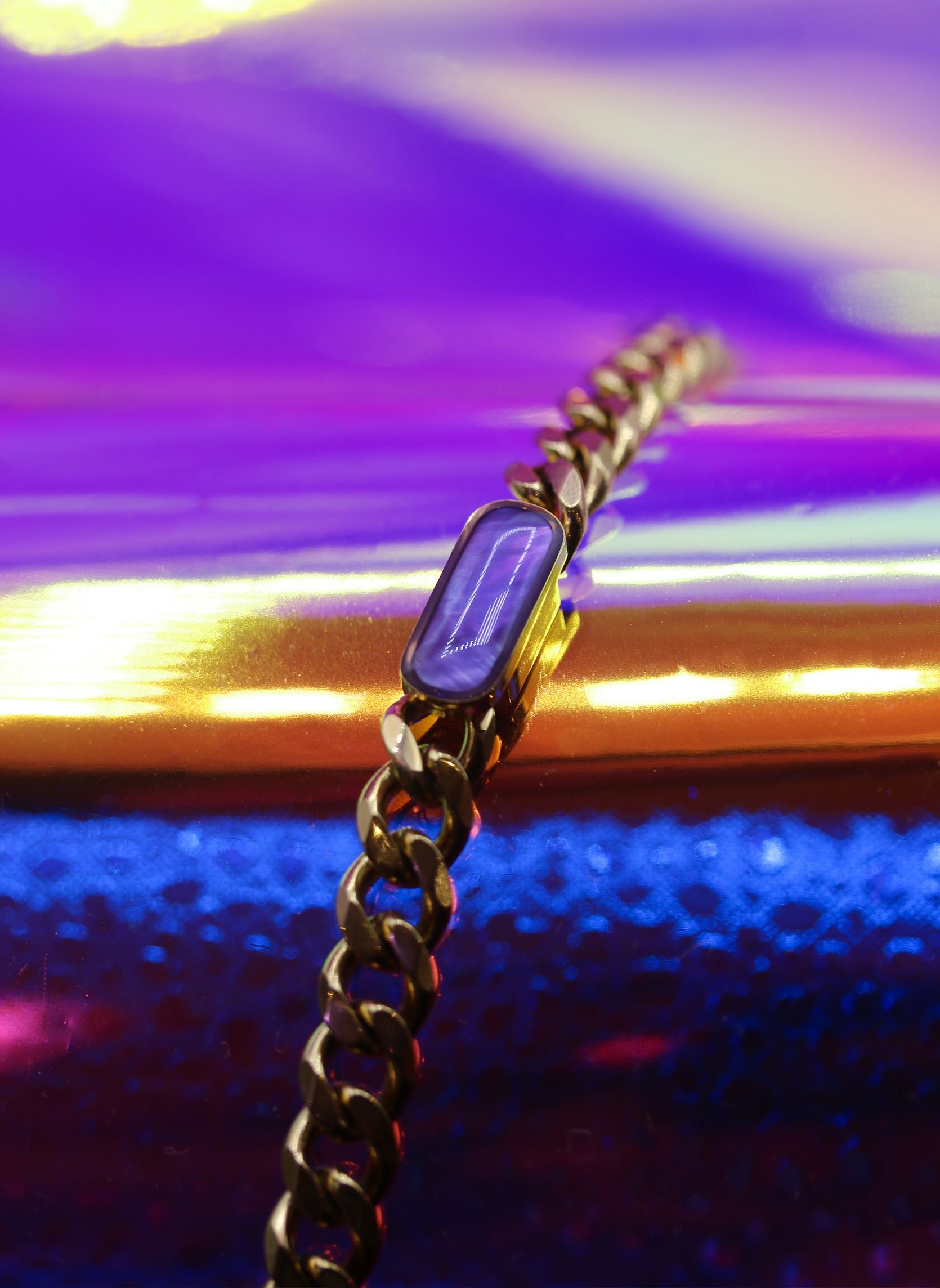Columba chain bracelet AEC Paris Purple