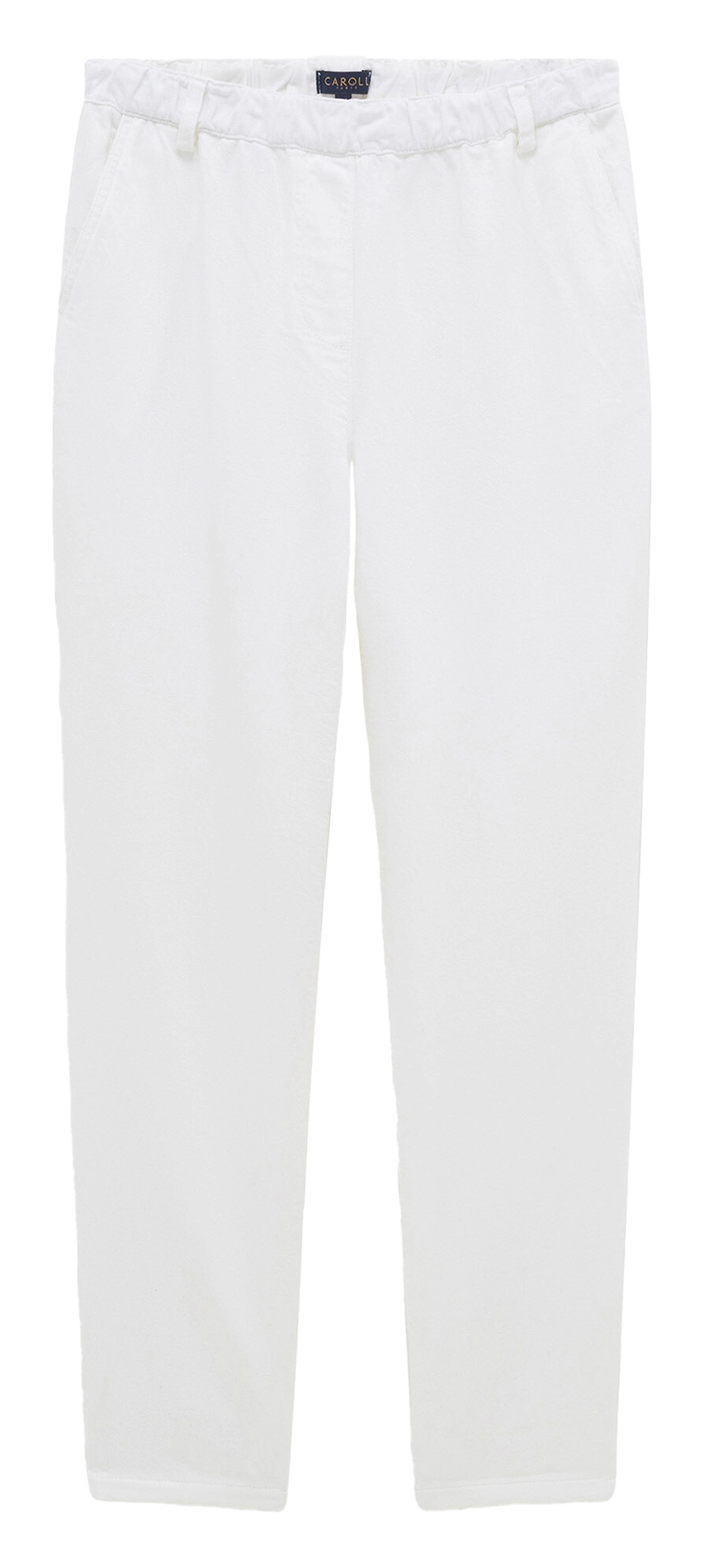 Carrot 7/8 length trousers plain CAROLL White