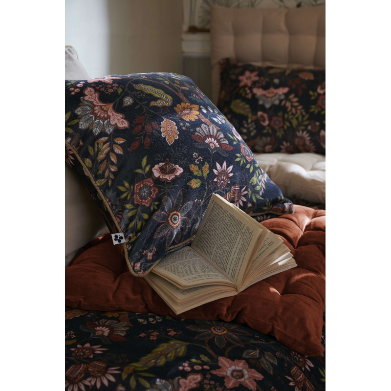 Coussin déco déhoussable 100% coton L'EFFET PAPILLON Multicolored