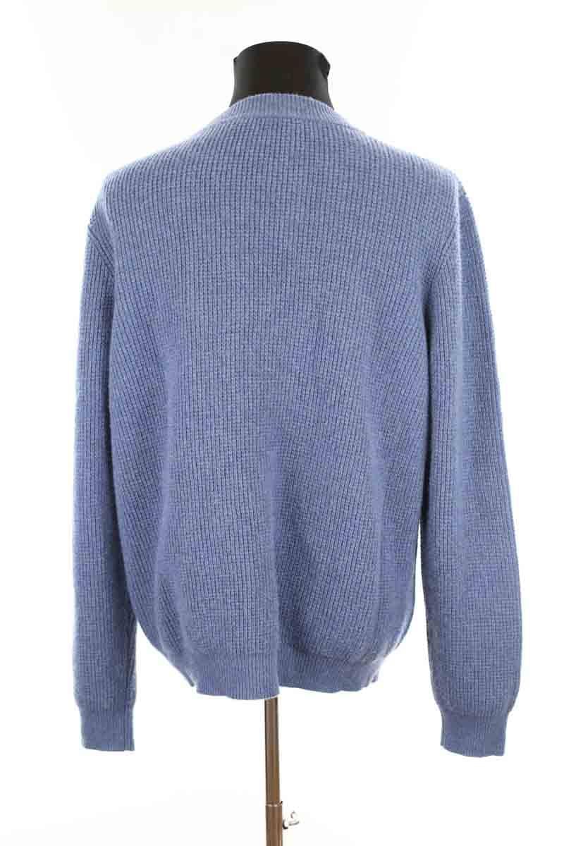 Dual material cardigan MAISON KITSUNÉ - Seconde main Blue