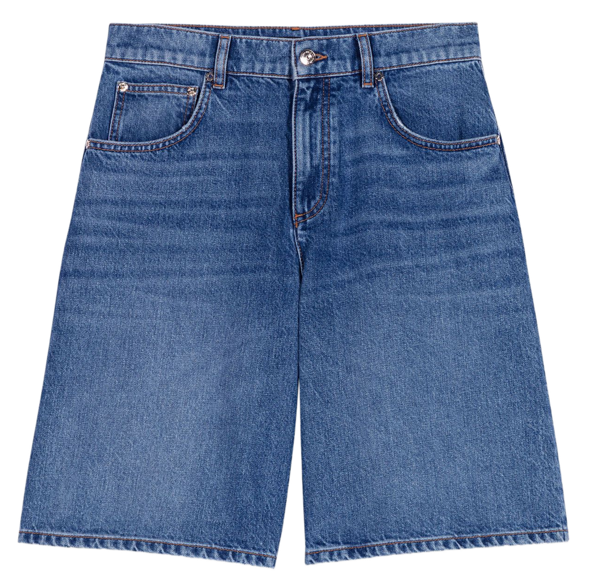 Bermuda large en coton MAJE Bleu