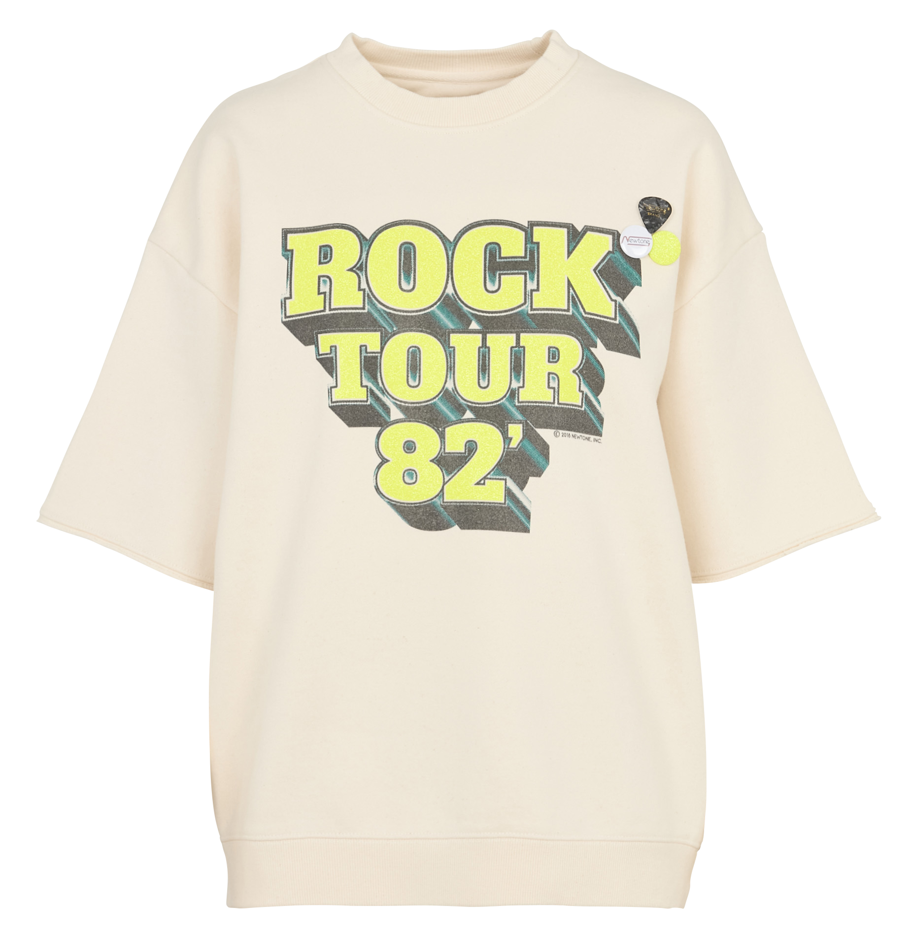 Sweat col rond en coton mélangé NEWTONE Beige