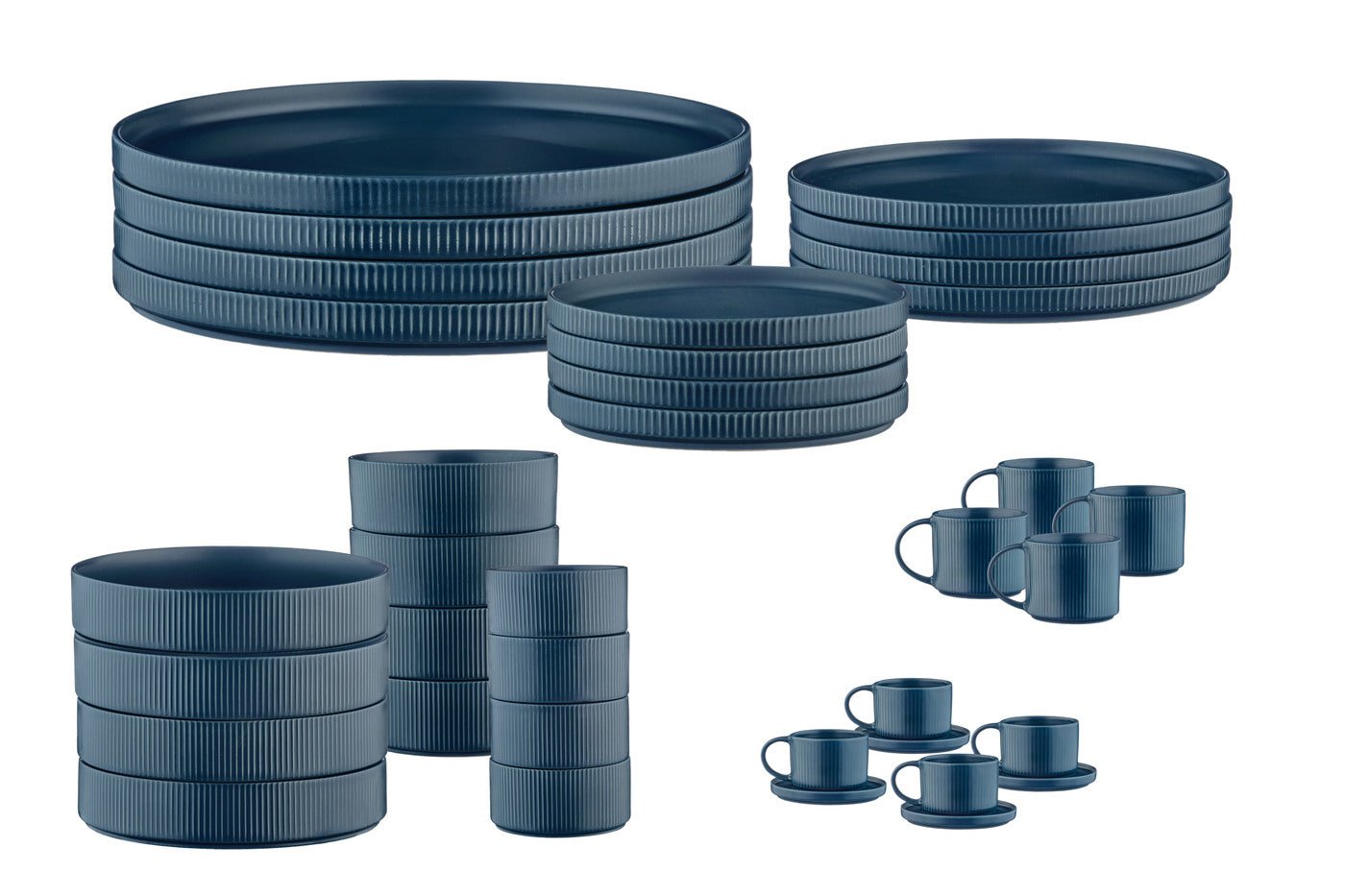 Complete Scandi set - 36 pieces - navy BJORN Blue