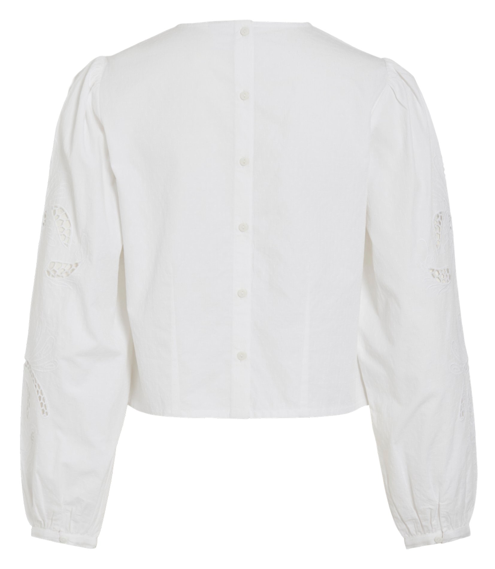 Round-neck cotton blouse ROUGE EDIT Beige