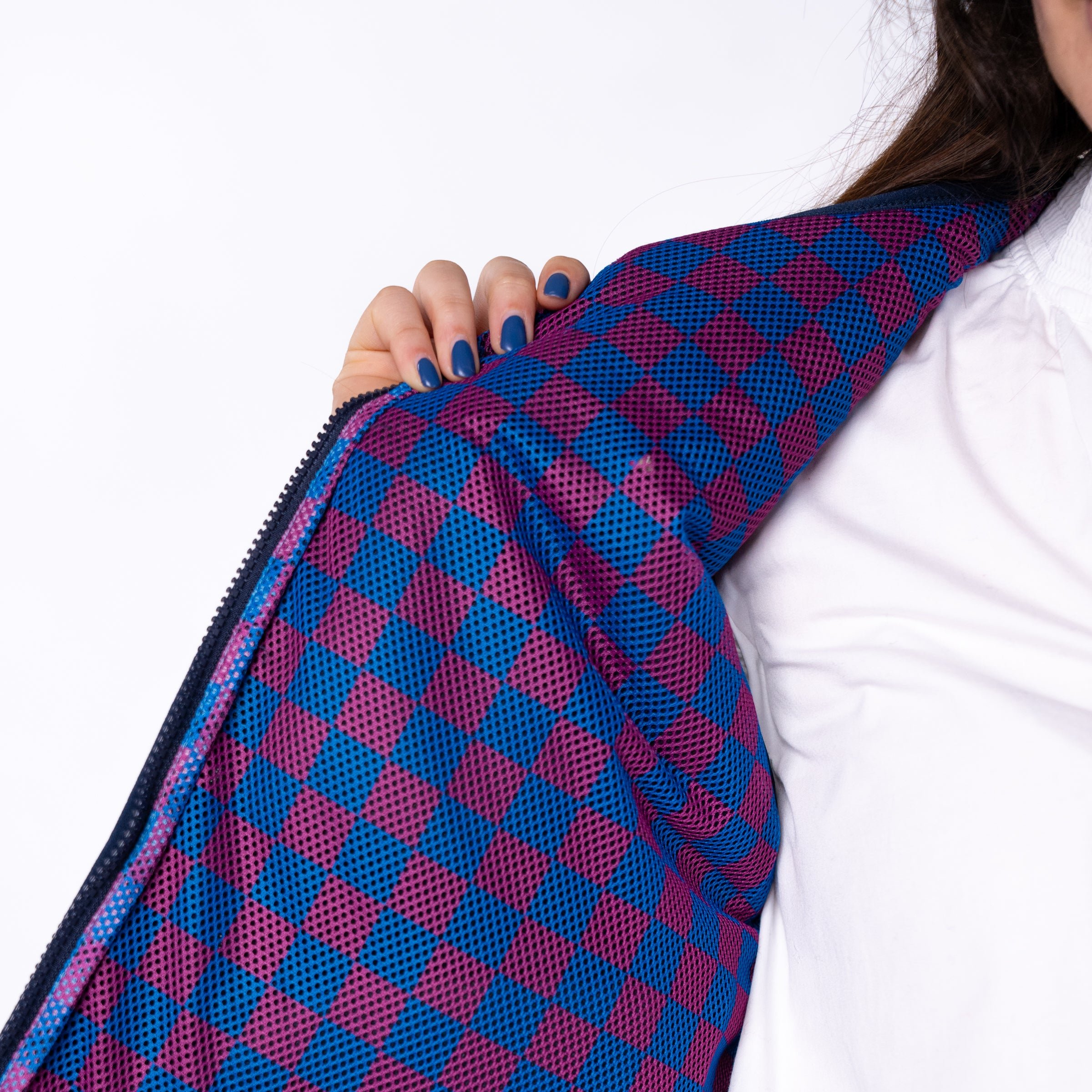 Sleeveless Sherpa Zip-Up Vest BILLYBELT Blue