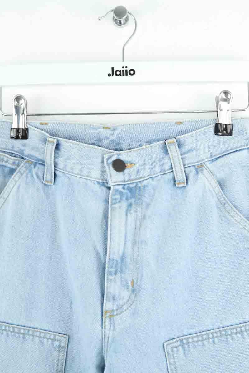 Cotton straight jeans CARHARTT - SECONDE MAIN Blue