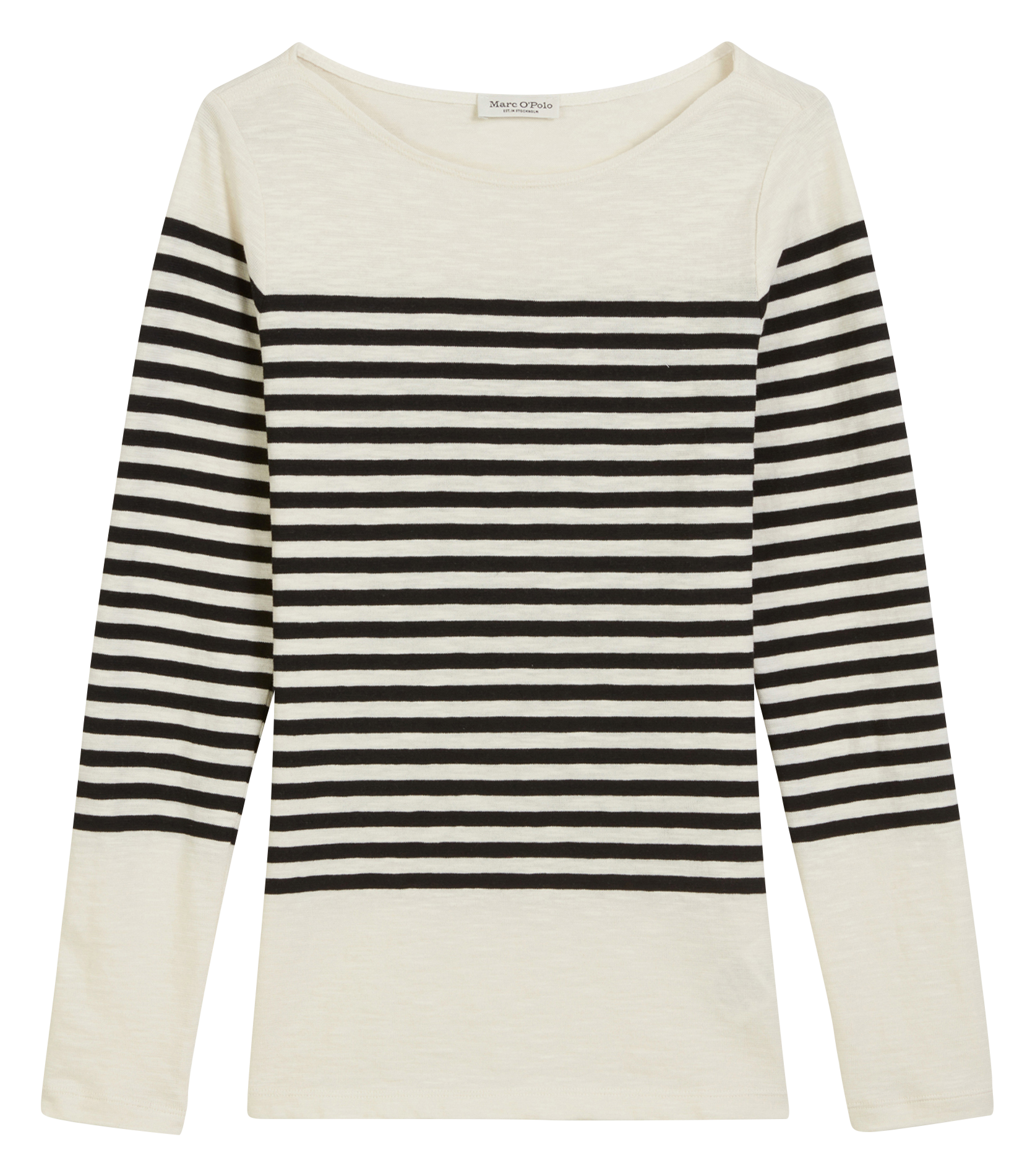 Camiseta de algodón con cuello barco MARC O'POLO Multicolor