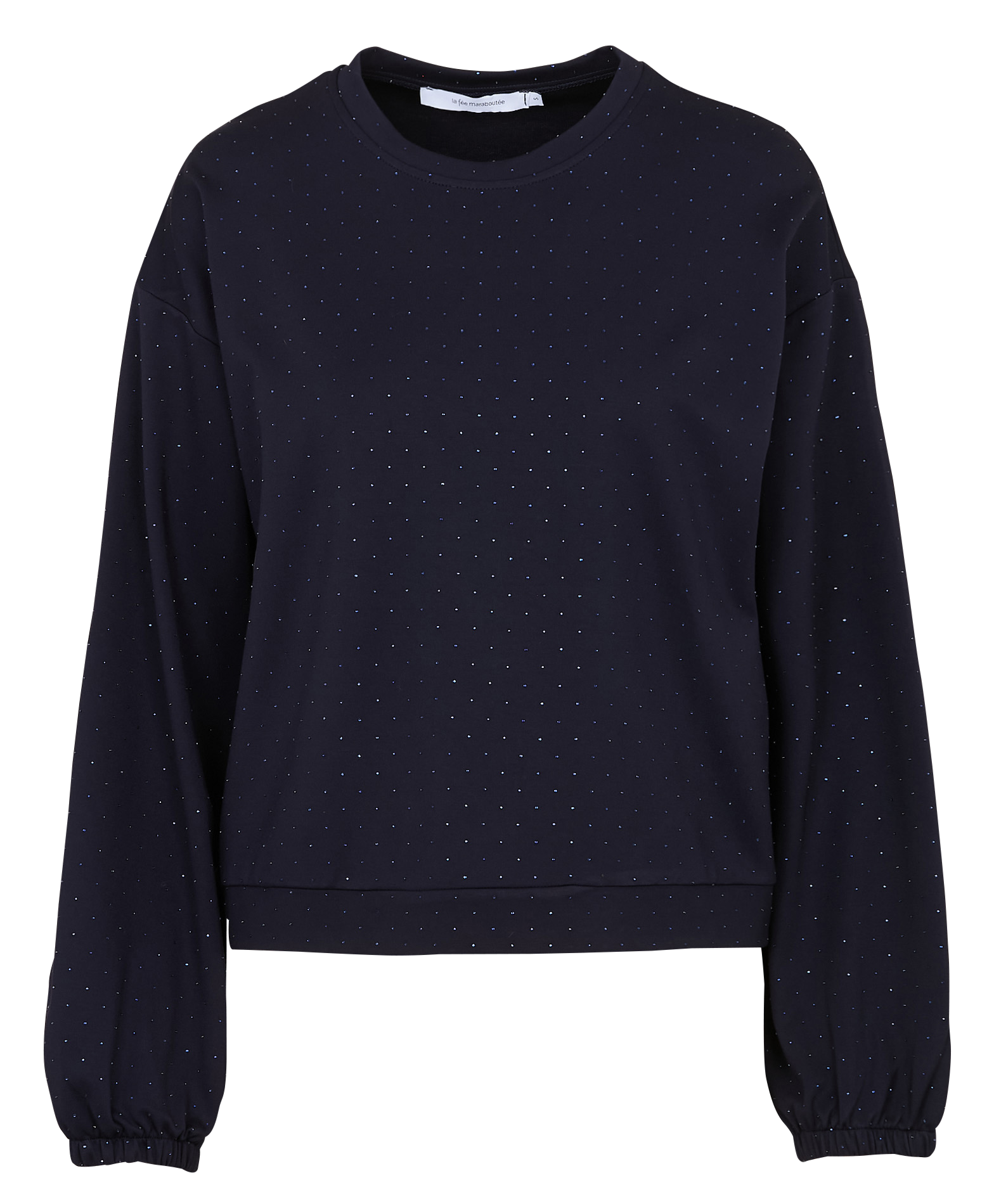 Oversize-Pullover mit Strass LA FEE MARABOUTEE Blau