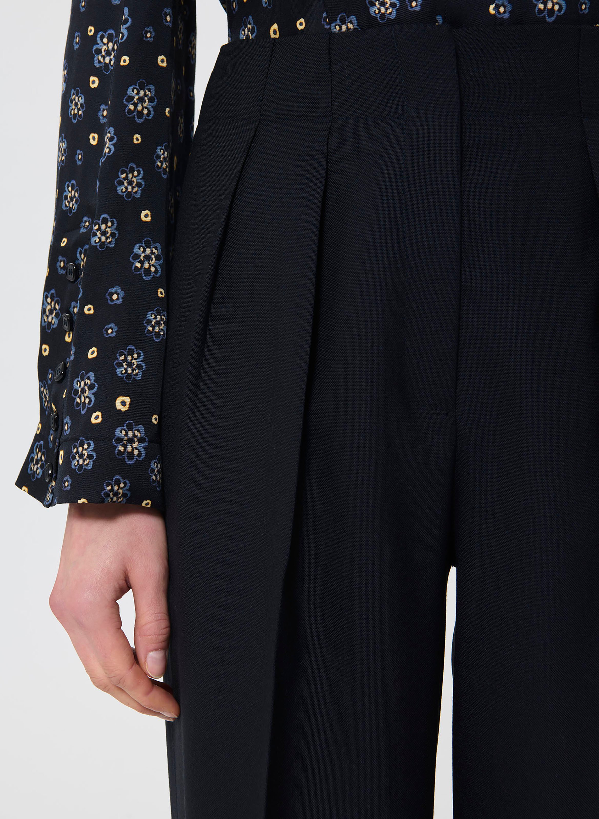 Wide woollen trousers TARA JARMON Blue