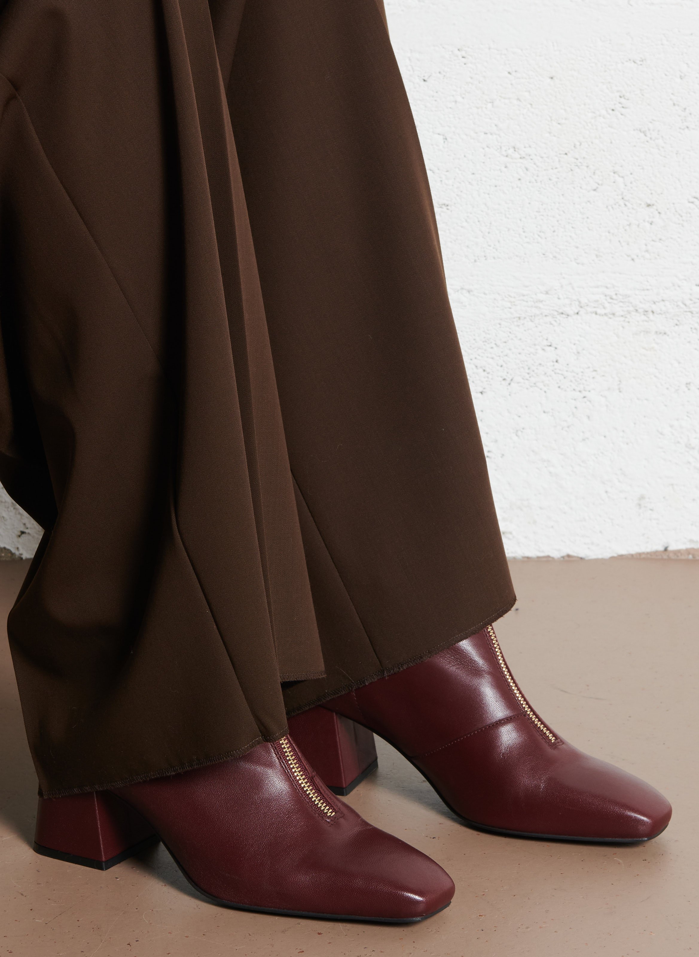 Bottines en cuir BOCAGE Rouge