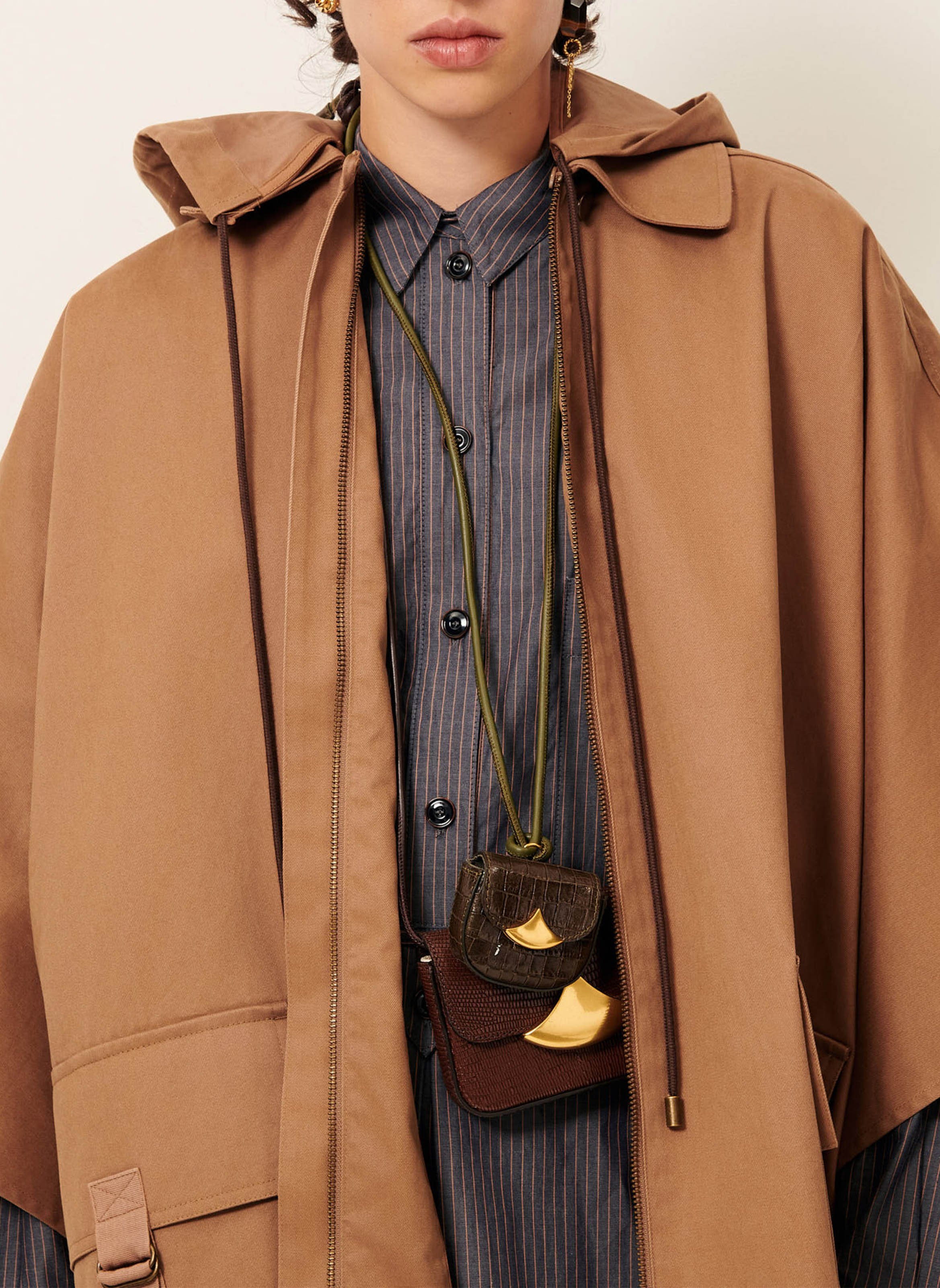 Oversize Baumwollcape SESSUN Beige