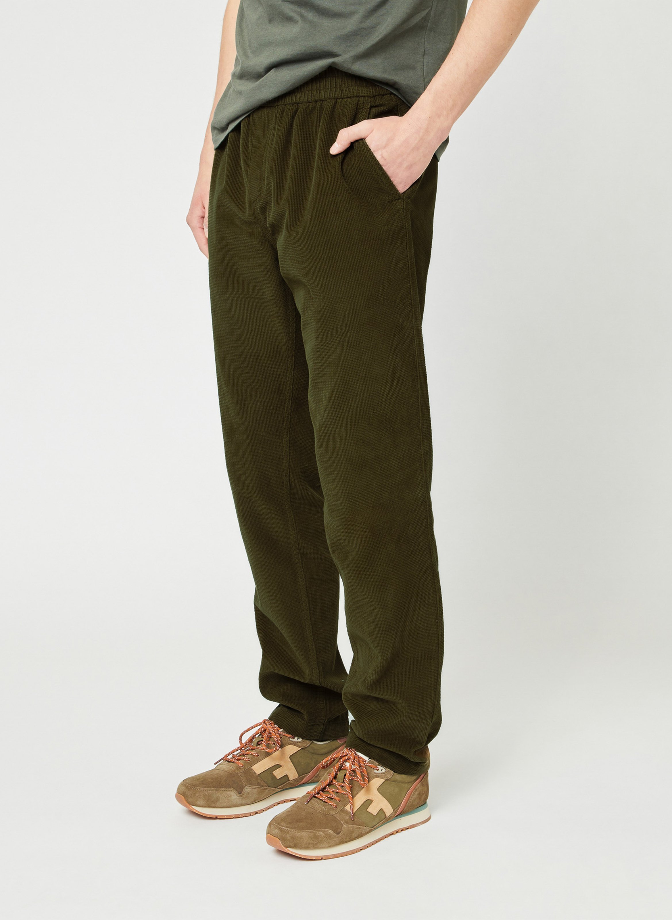 Fitted cotton pants FAGUO Blue