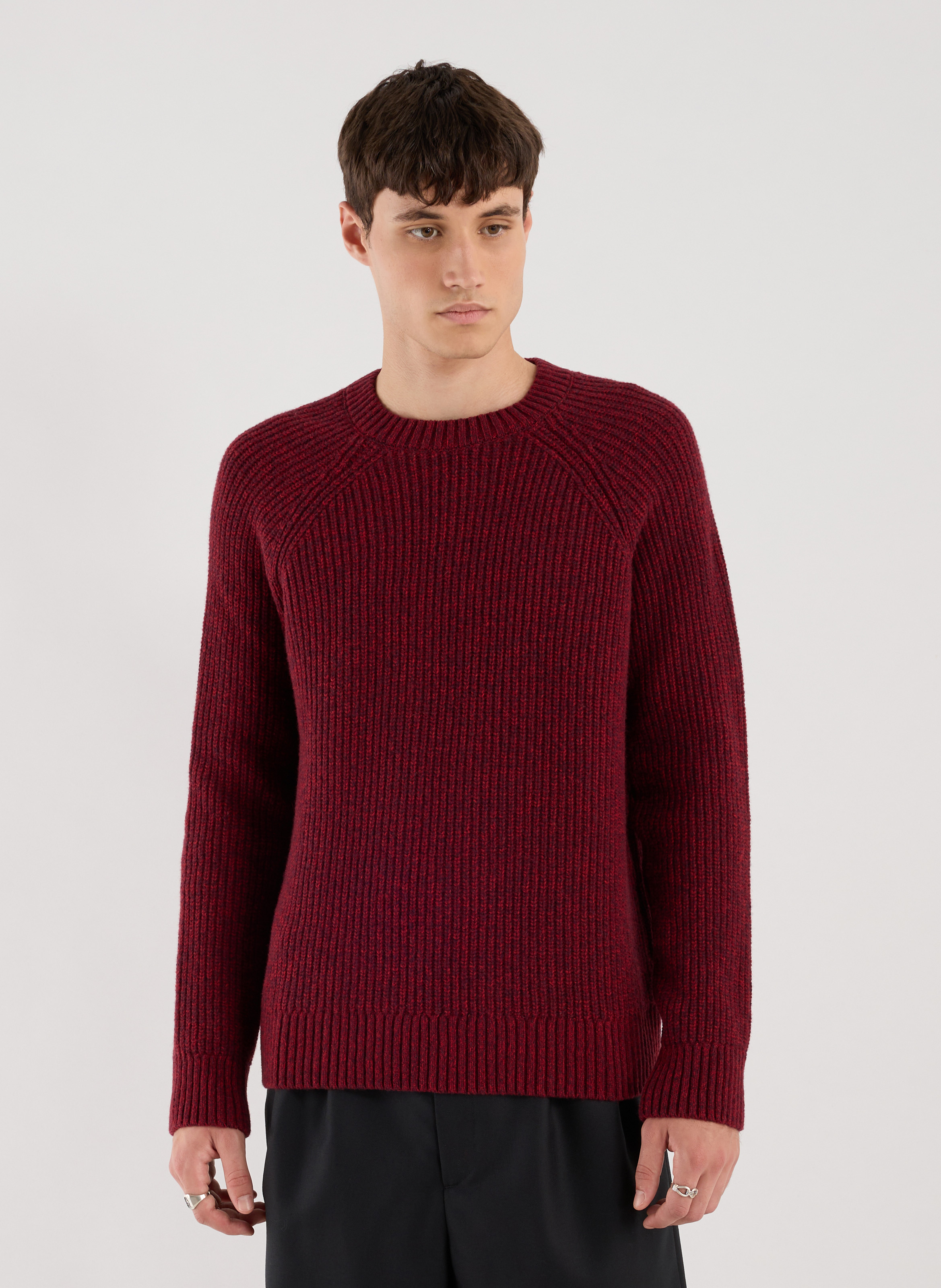 Weit geschnittener Rundhalspullover aus Wollmix SAISON 1865