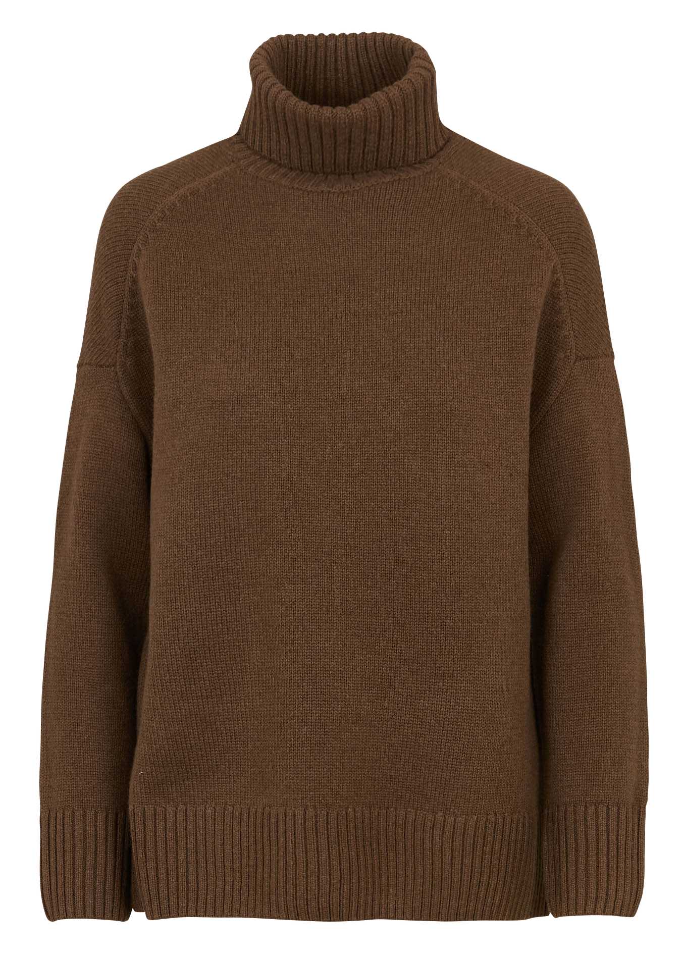 Pull col roulé en laine  SUD EXPRESS Marron