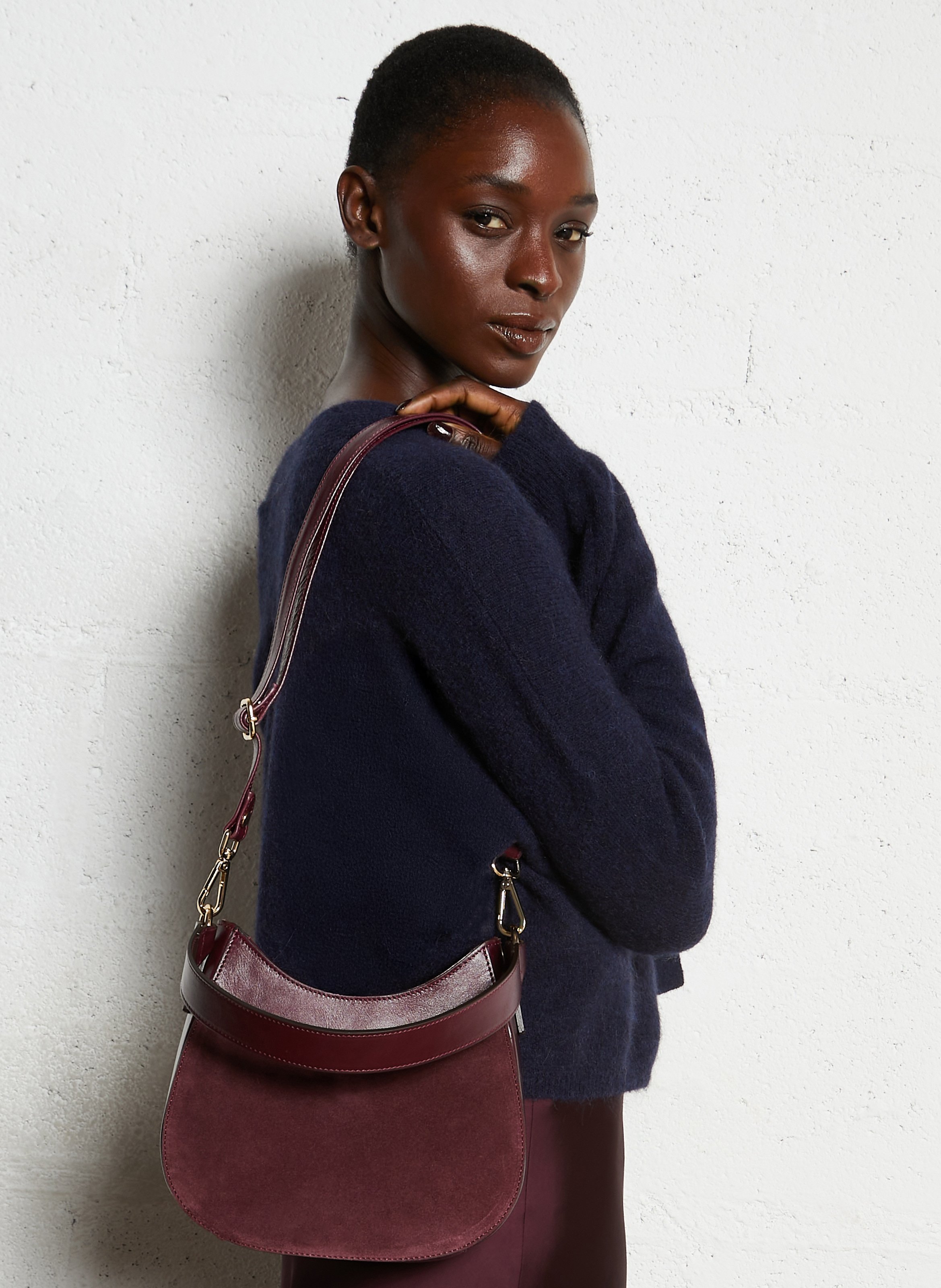 Sac à main en cuir MAISON 123 Rouge