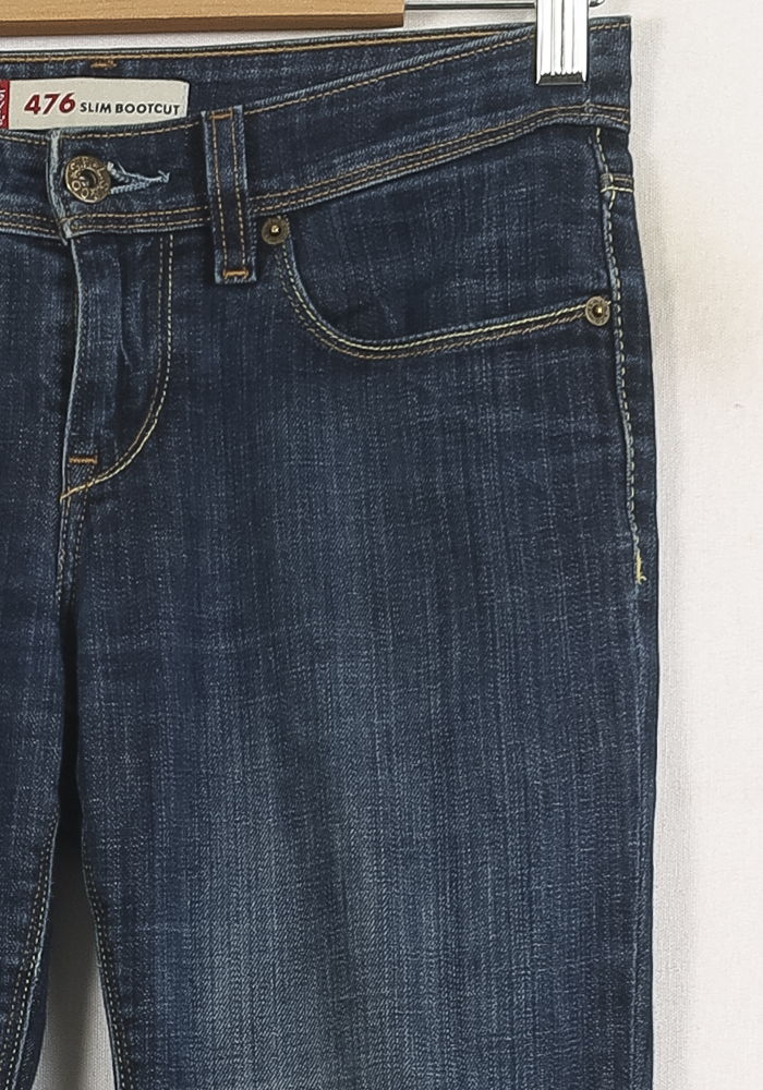 Cropped slim jeans with studs LEVI'S - Seconde main Blue