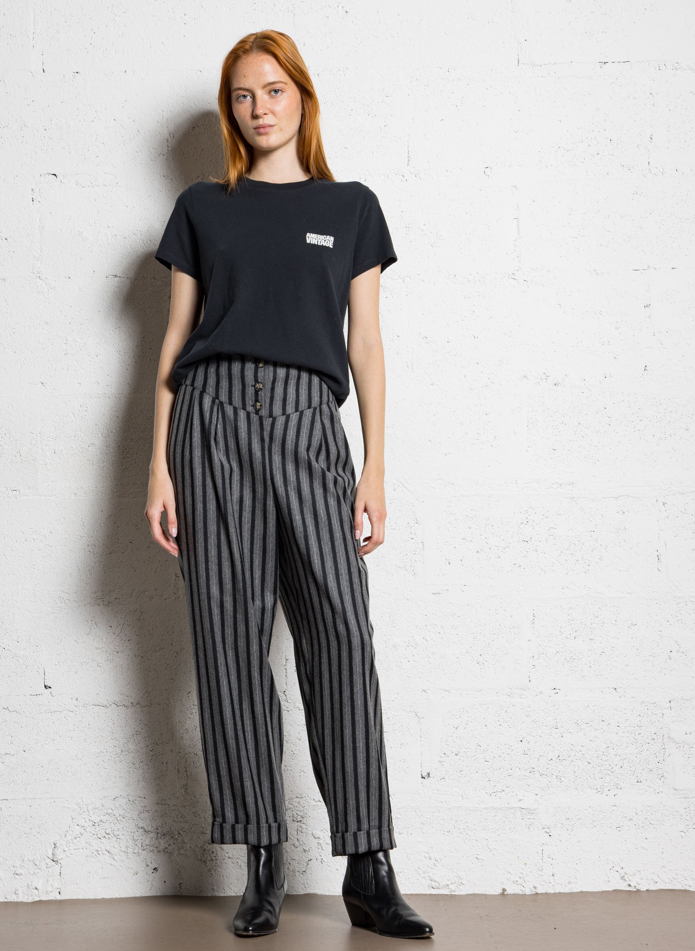 NE PAS REF, MAUVAISE SAISON! AMERICAN VINTAGE Zwart