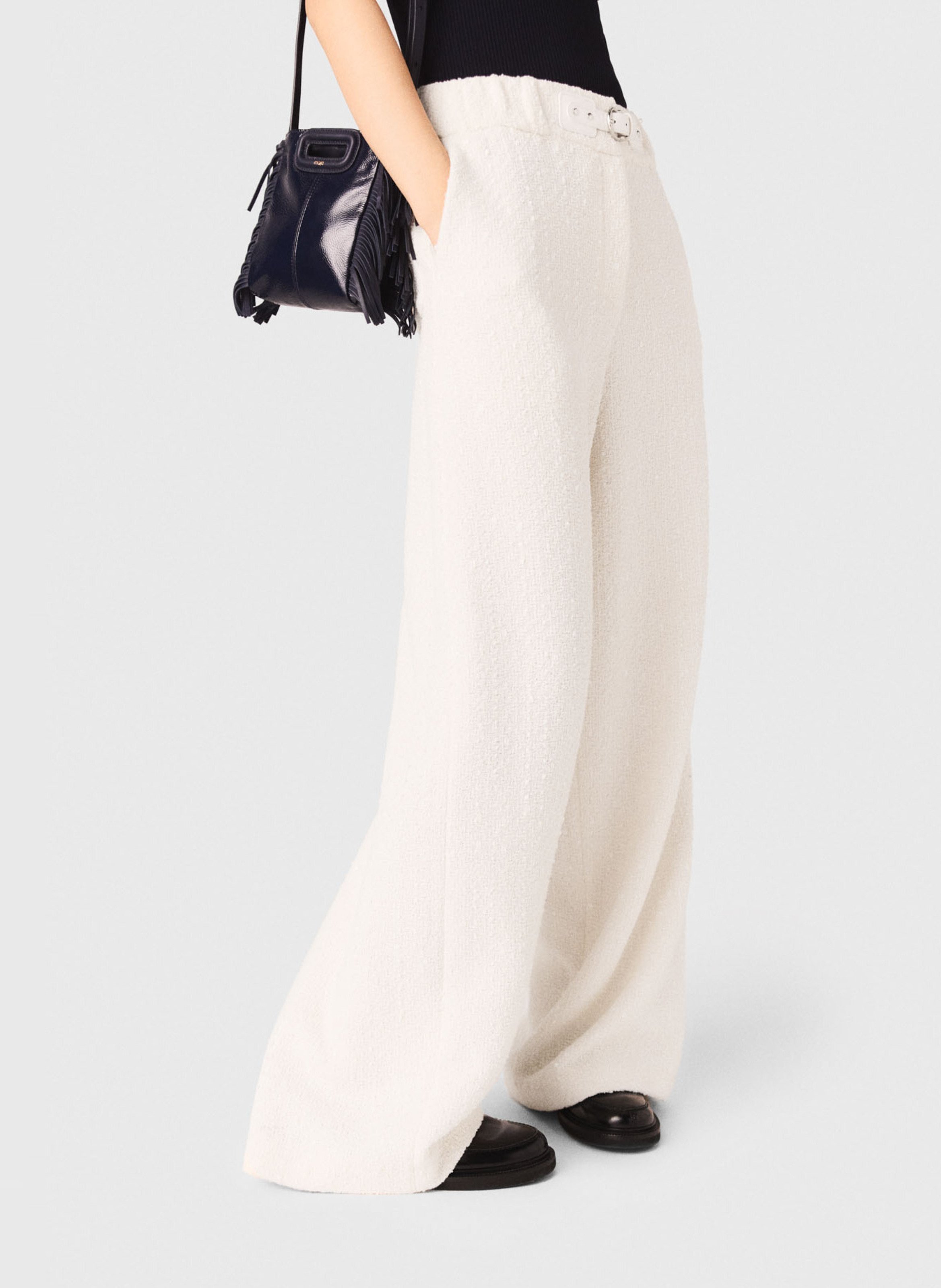 Cotton-blend chinos MAJE Beige