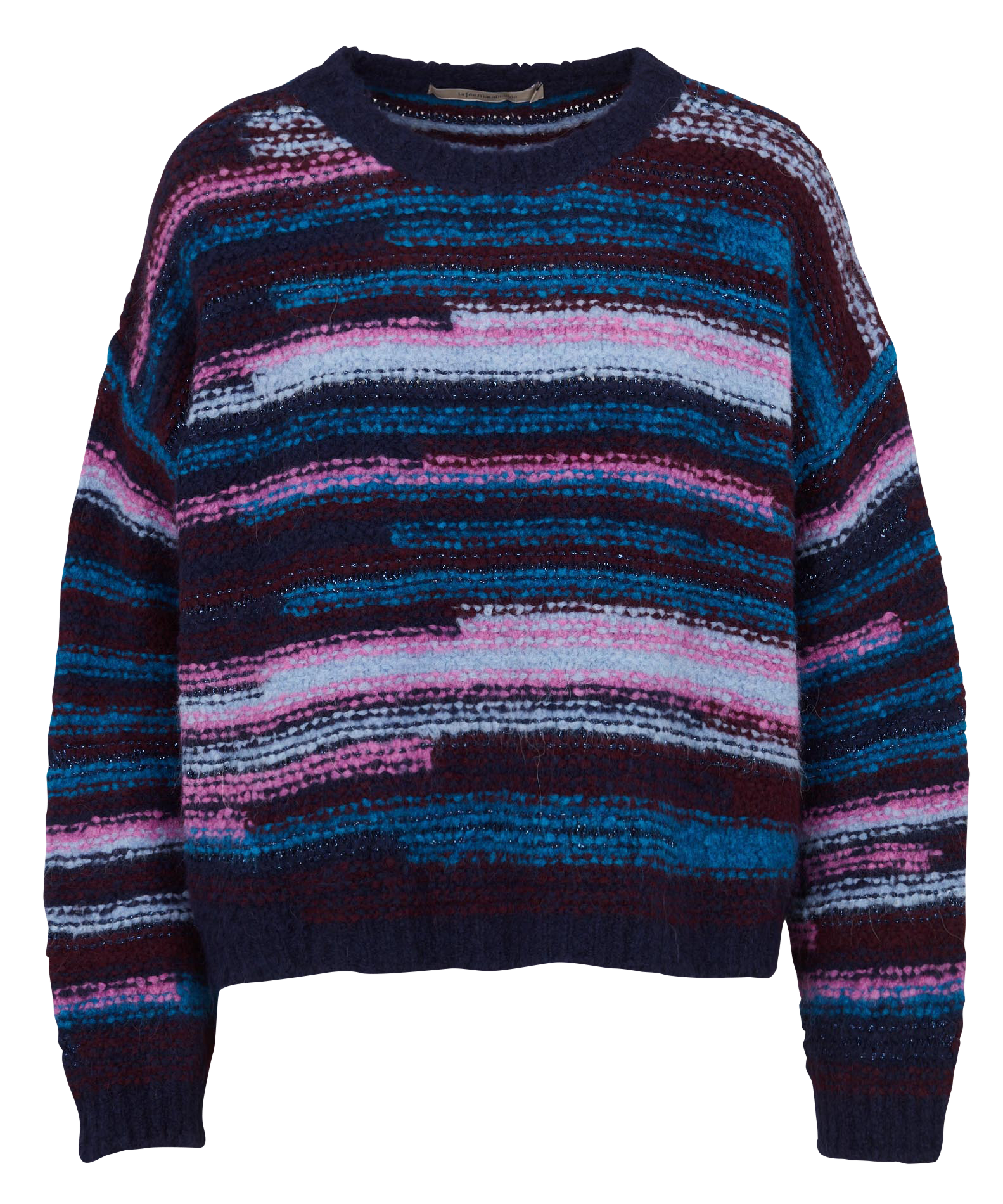 Ample striped fantasy sweater LA FEE MARABOUTEE Multicolored