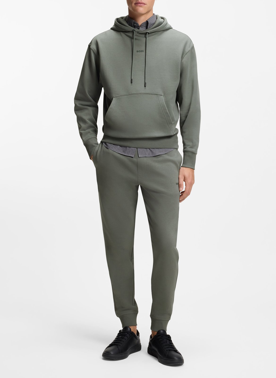 Cotton tracksuit BOSS Silver