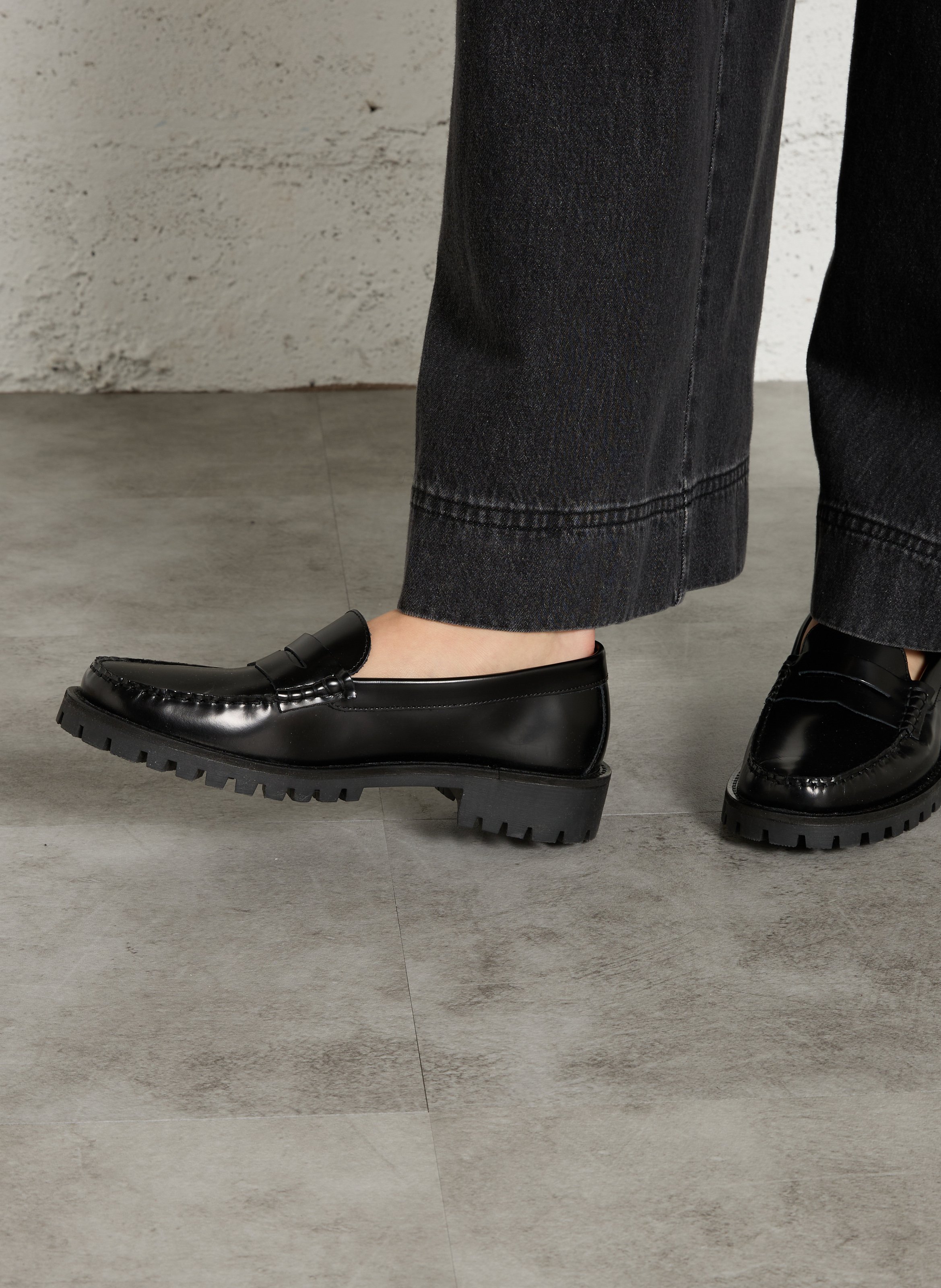 Mocassins en cuir MELLOW YELLOW Noir