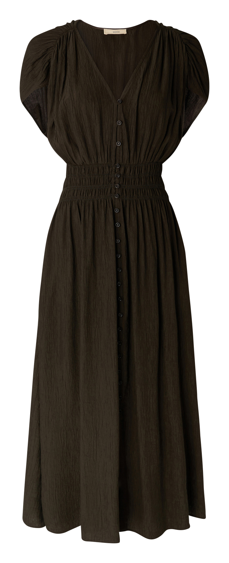 Robe chemise droite SESSUN Marron