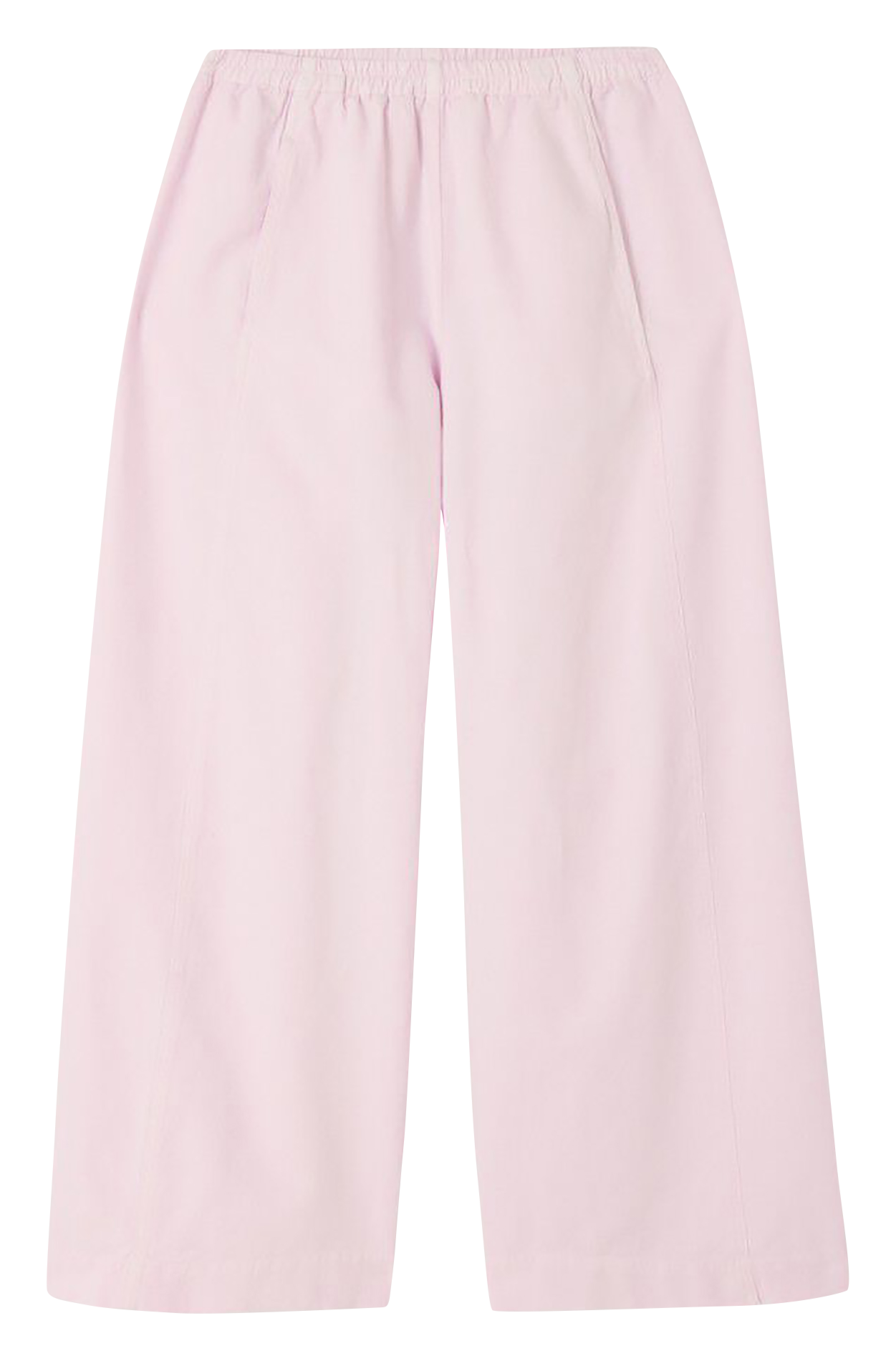 High-waisted elasticated plain trousers AMERICAN VINTAGE Pink