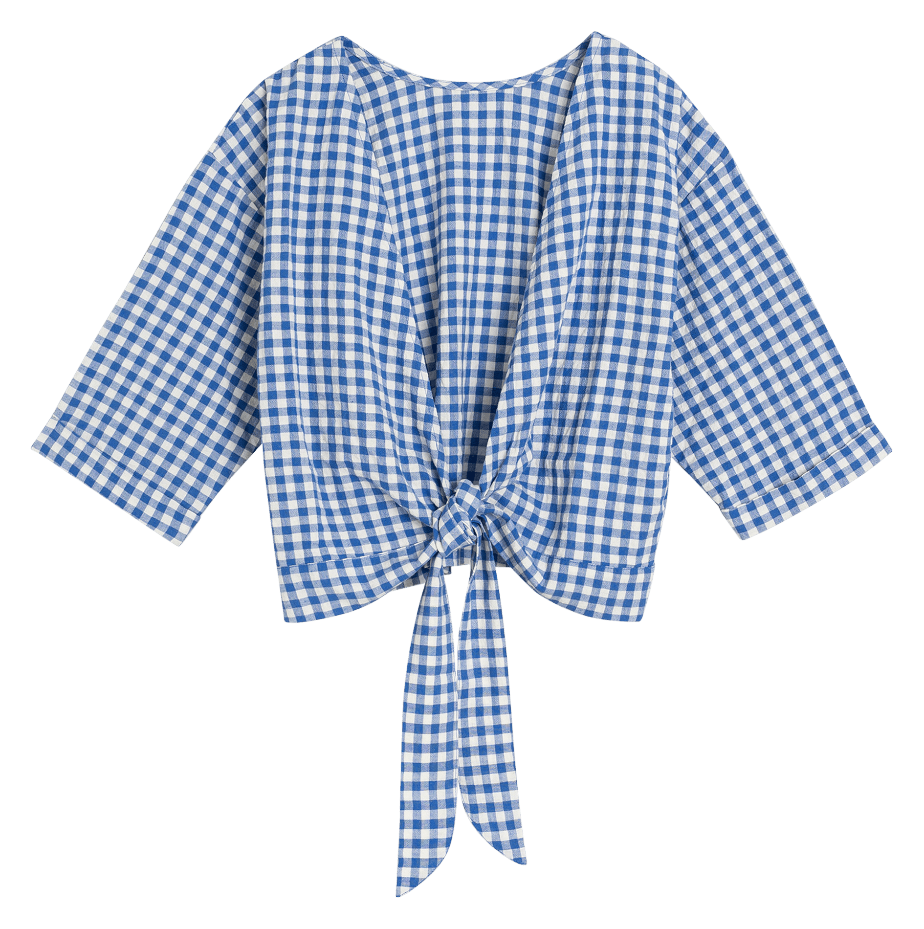 Rundhals-Top INDI & COLD Blau