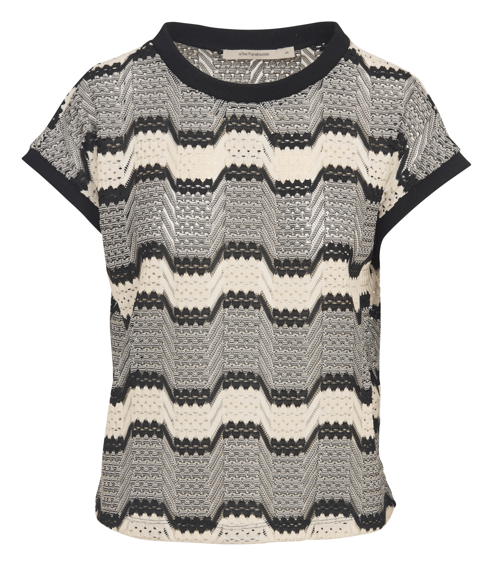 Ruimvallende trui met ronde hals LA FEE MARABOUTEE Zwart