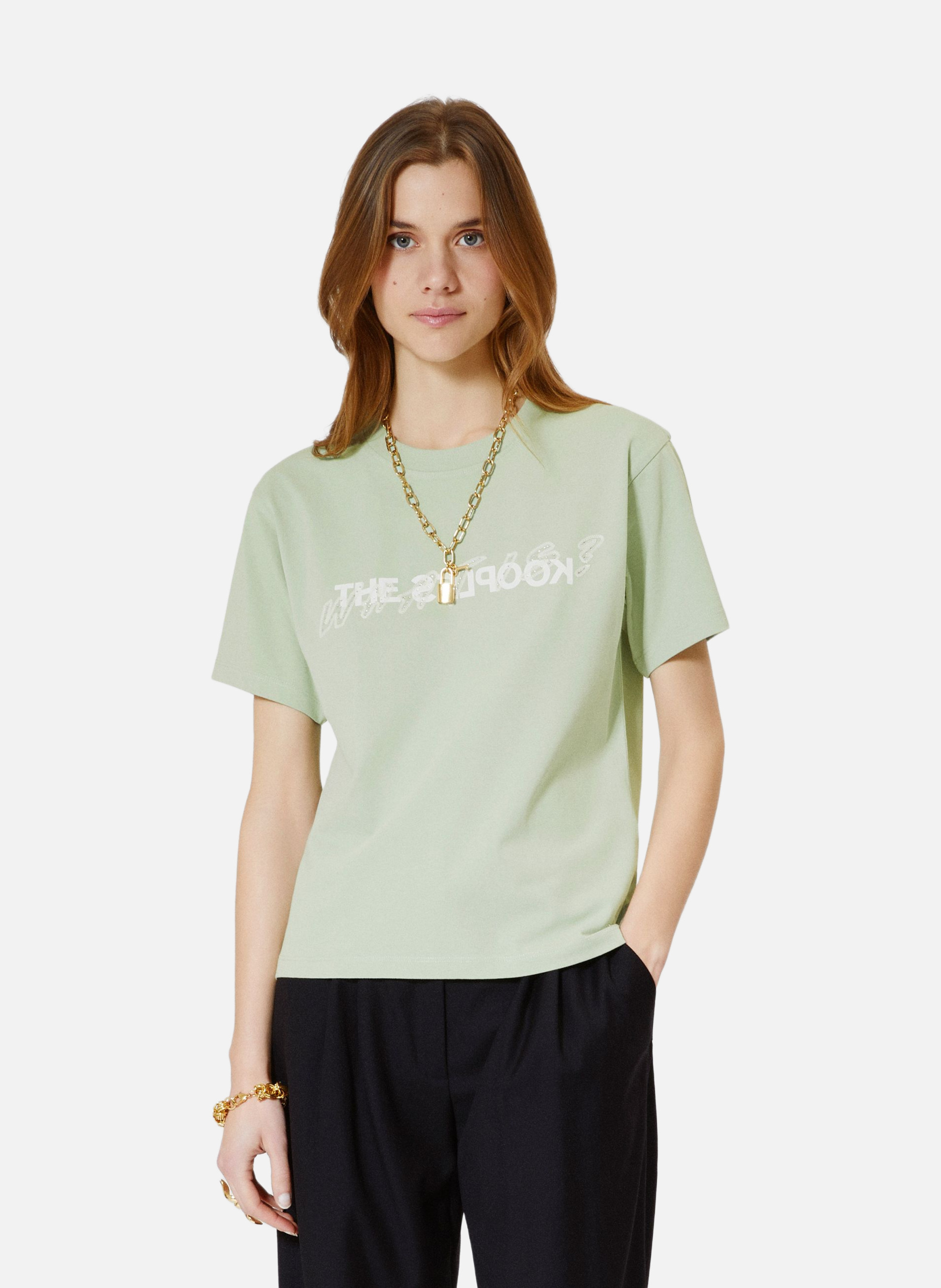 T-shirt with rhinestones THE KOOPLES