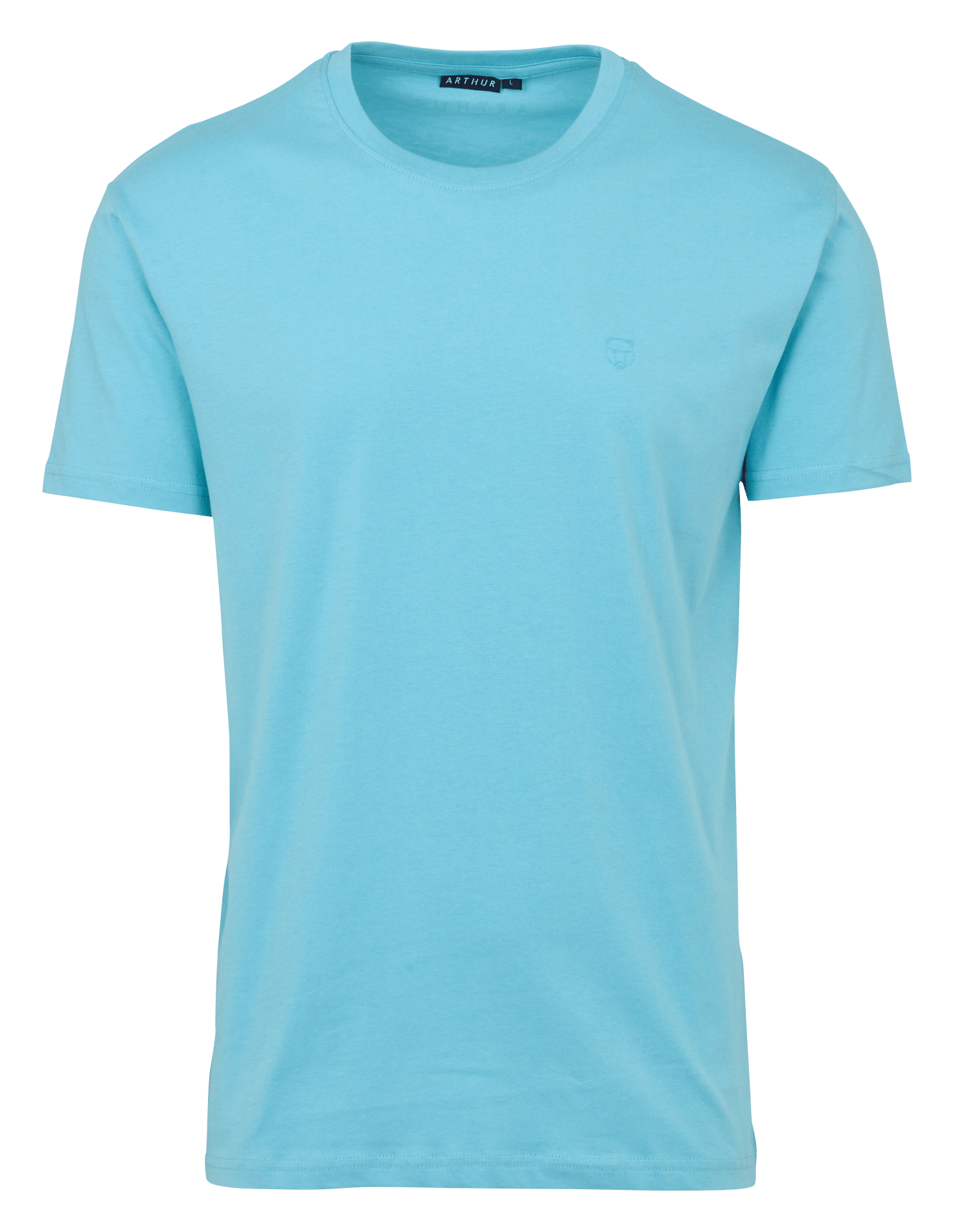 Tee-shirt col v en coton ARTHUR Bleu