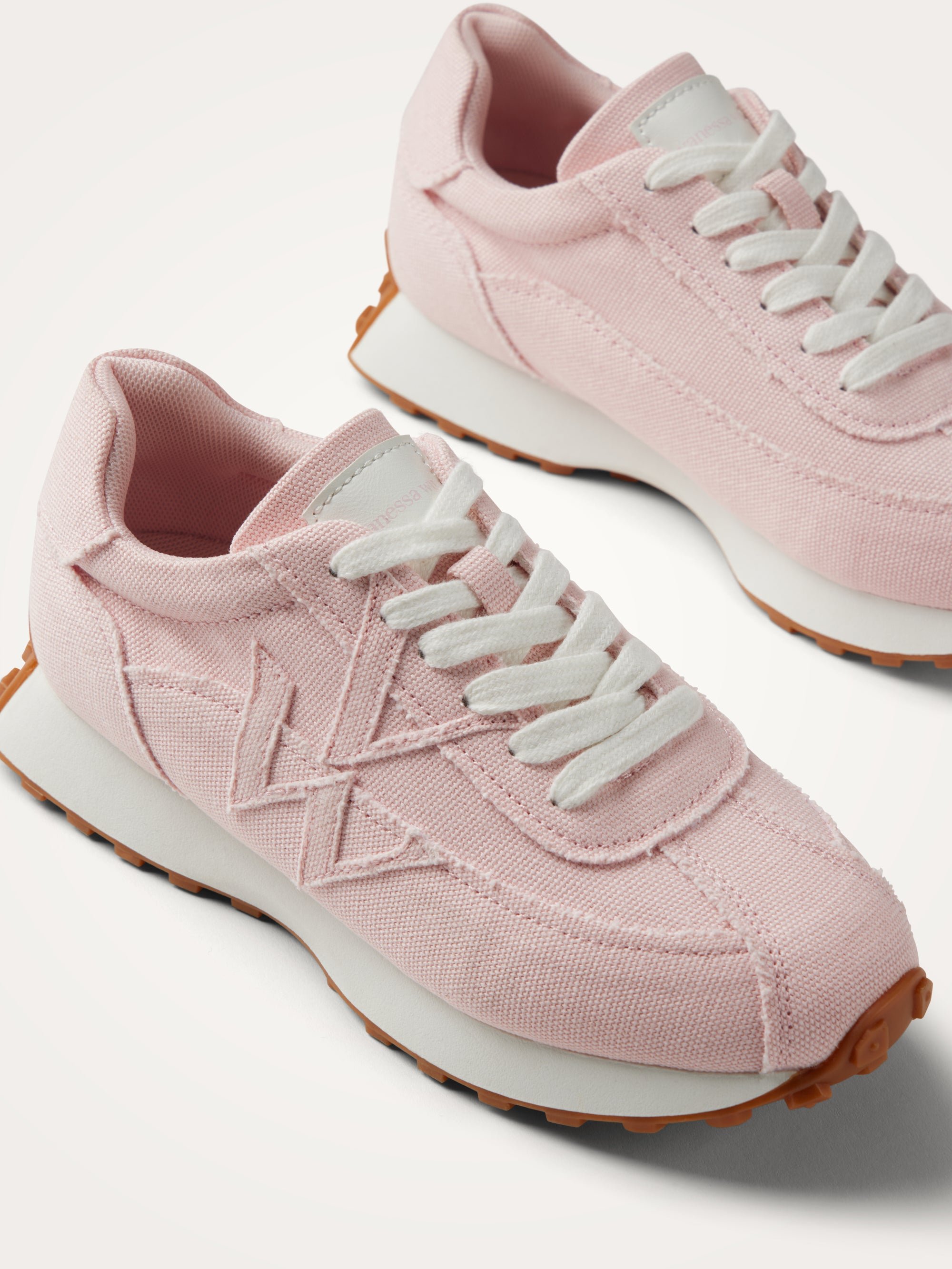 Sneakers with monogram on running sole VANESSA WU Pink