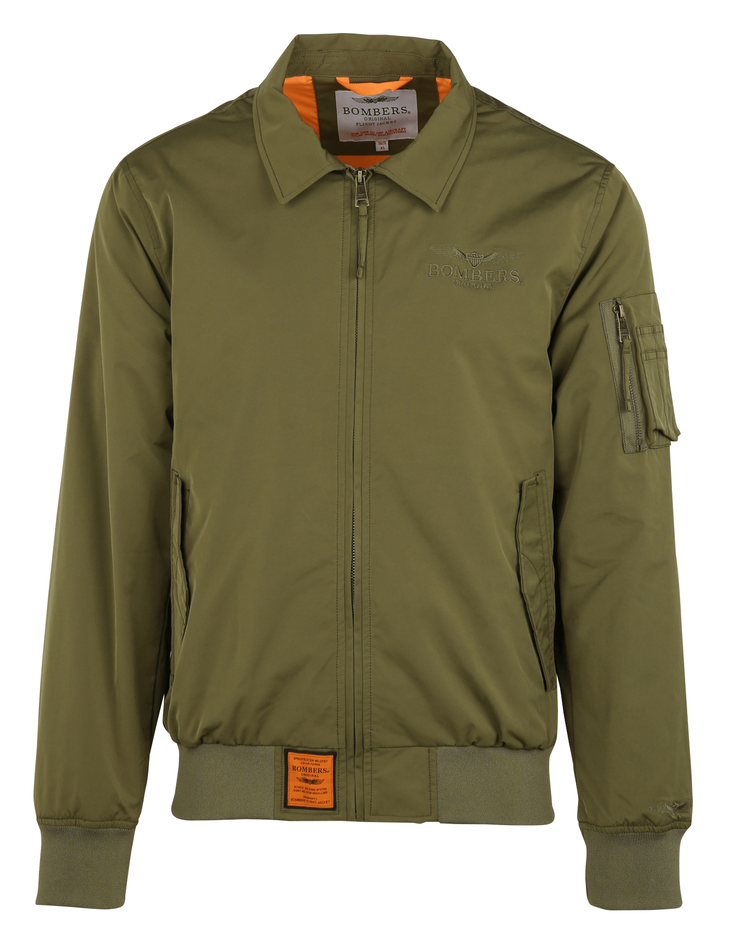 Oversized jack met klassieke kraag BOMBERS ORIGINAL