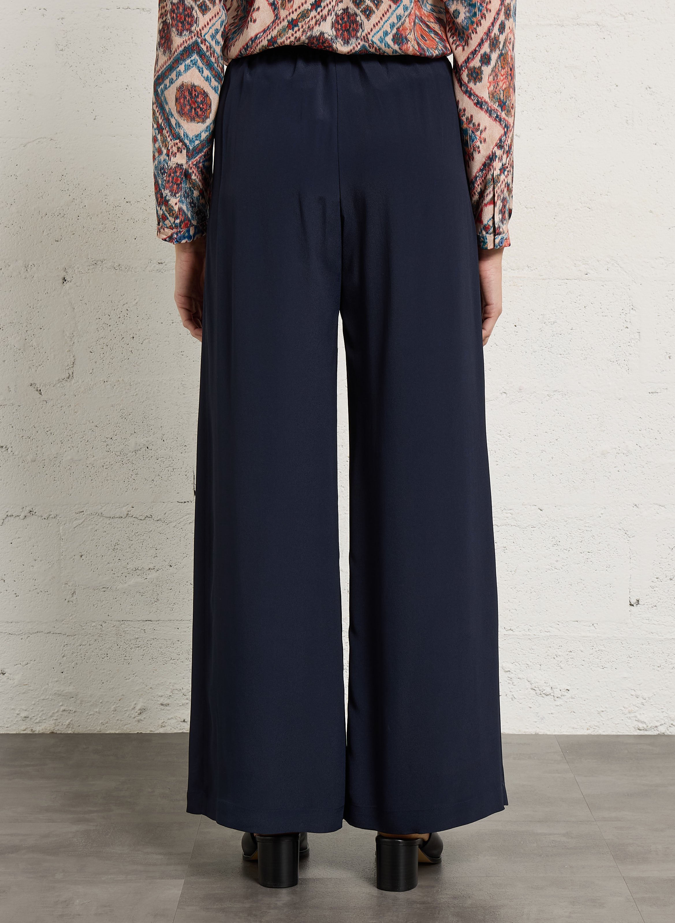 Weit geschnittene Hose MOMONI Blau