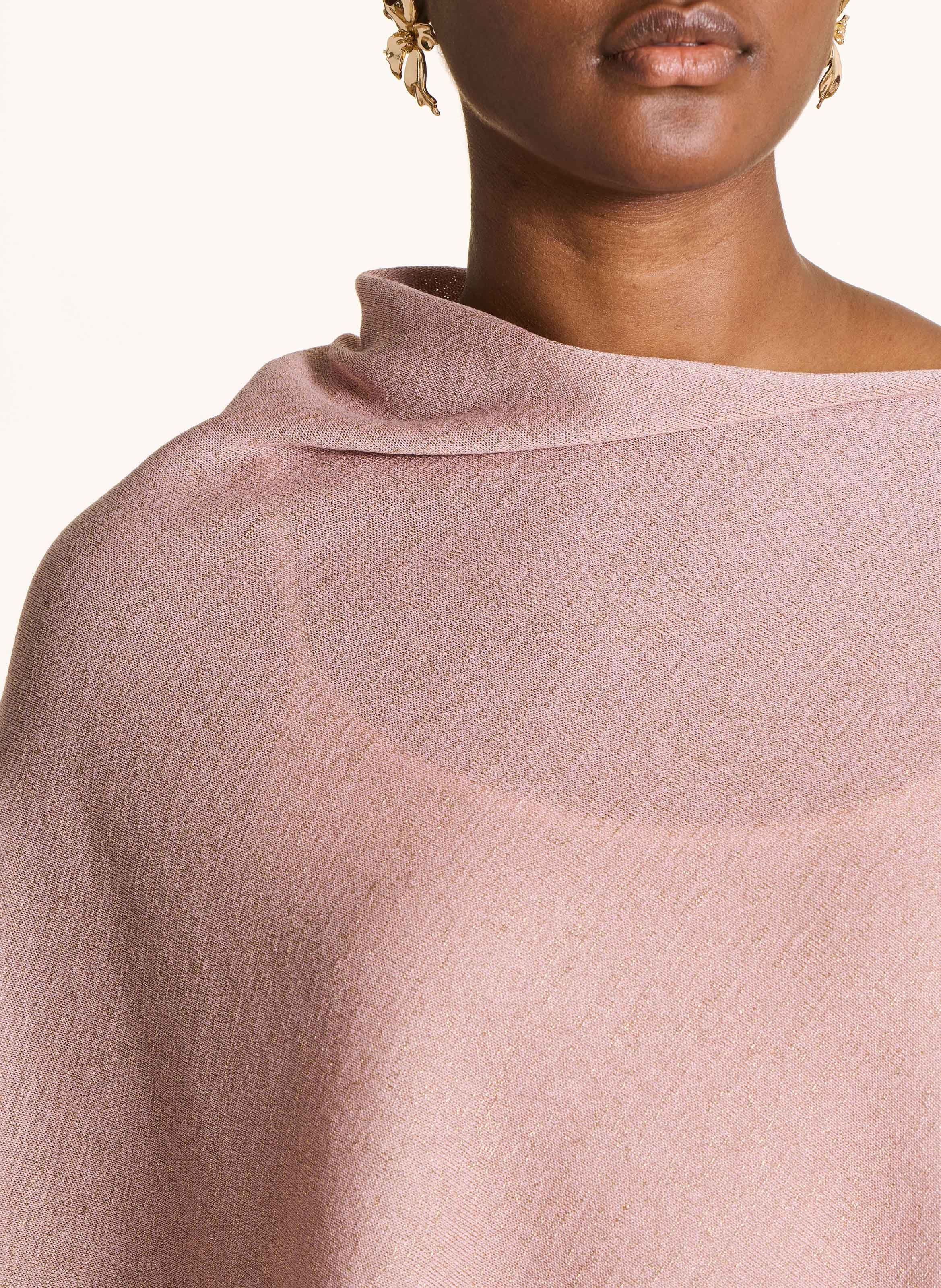 Iridescent Poncho LA FEE MARABOUTEE Rosa