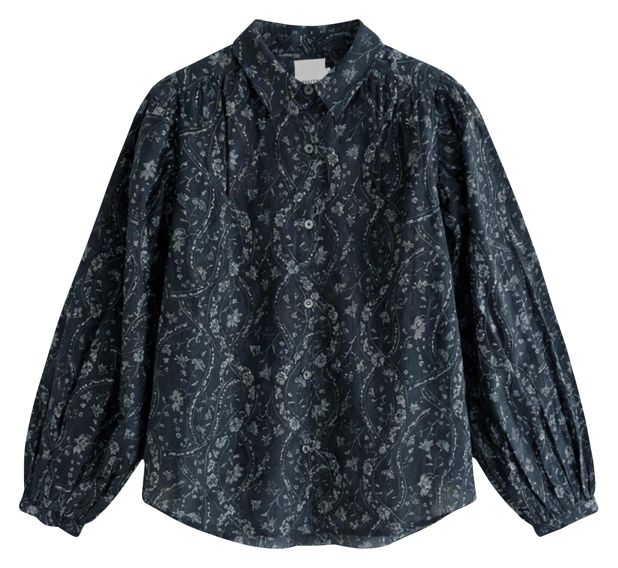 Oversized cotton and silk shirt INDI & COLD Blue
