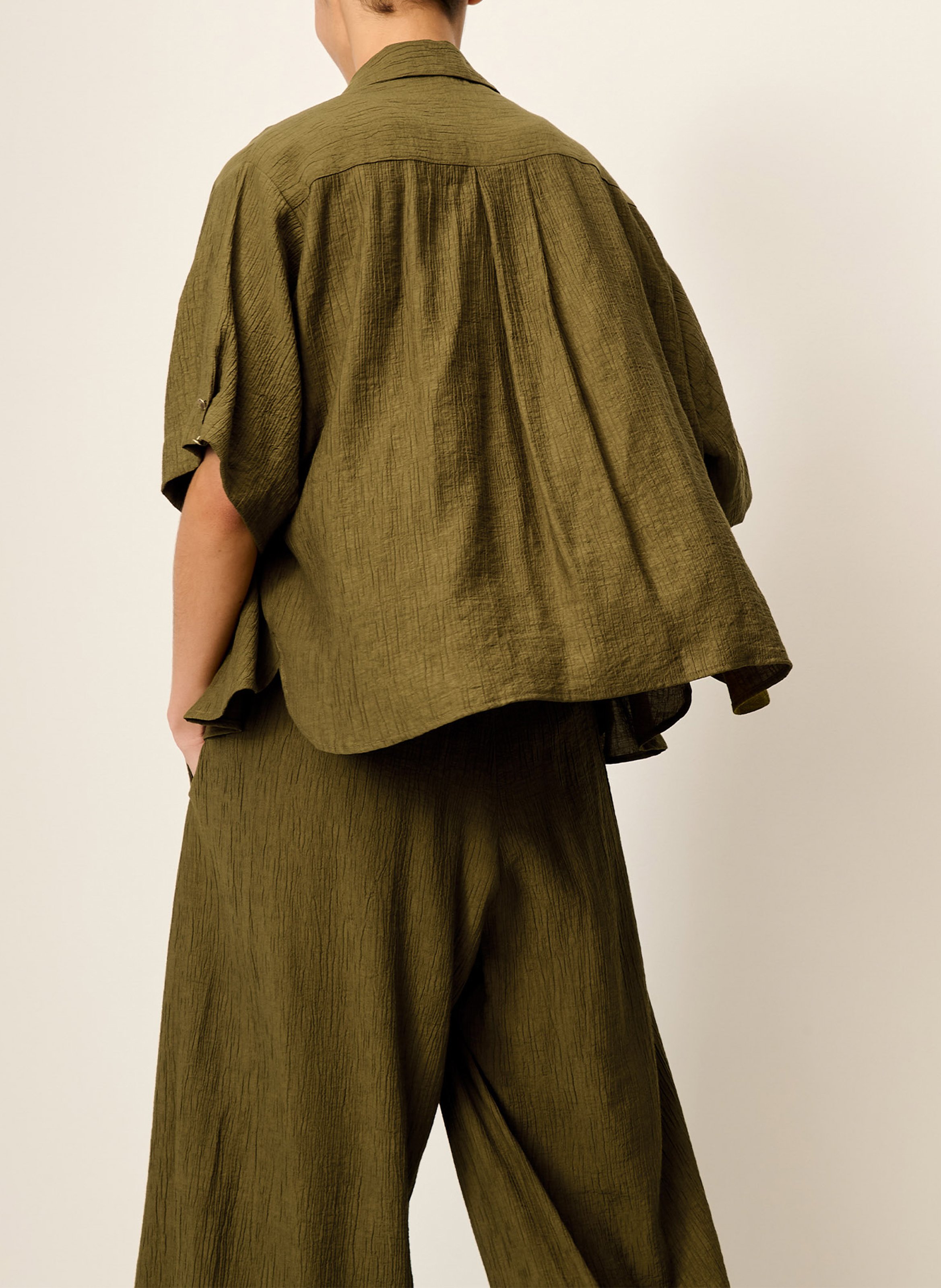 Bedrucktes Hemd mit klassischem Kragen SESSUN Khaki