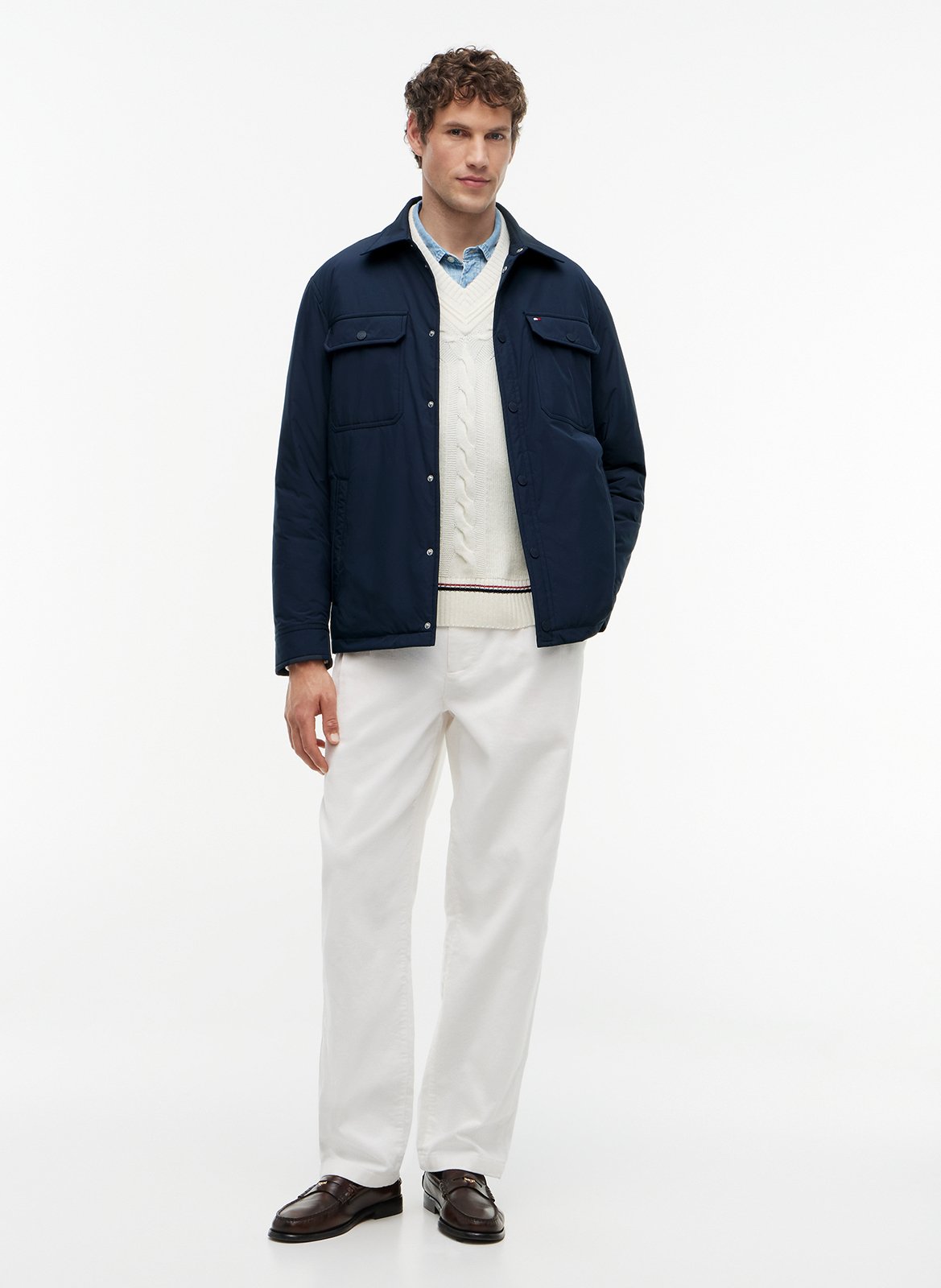 Veste col classique TOMMY HILFIGER Bleu