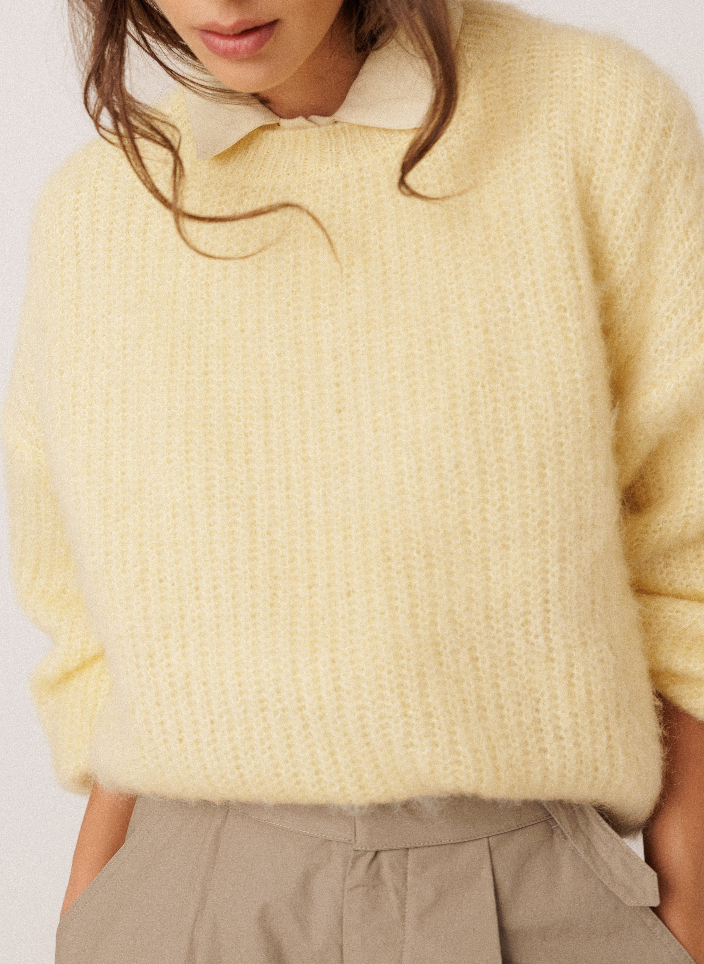 Round-neck oversized sweater INDI & COLD