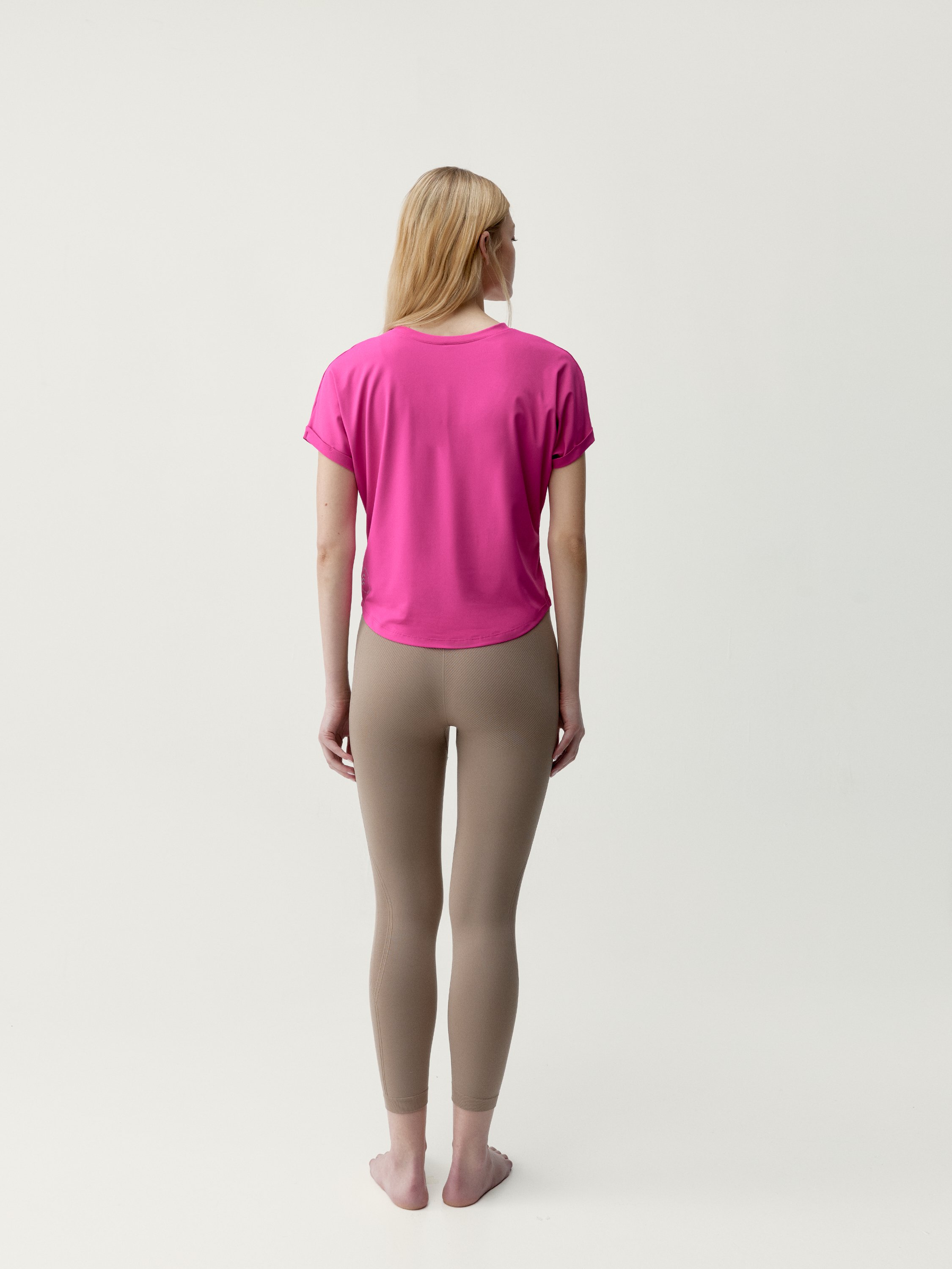 Short-sleeved azami t-shirt BORN Pink