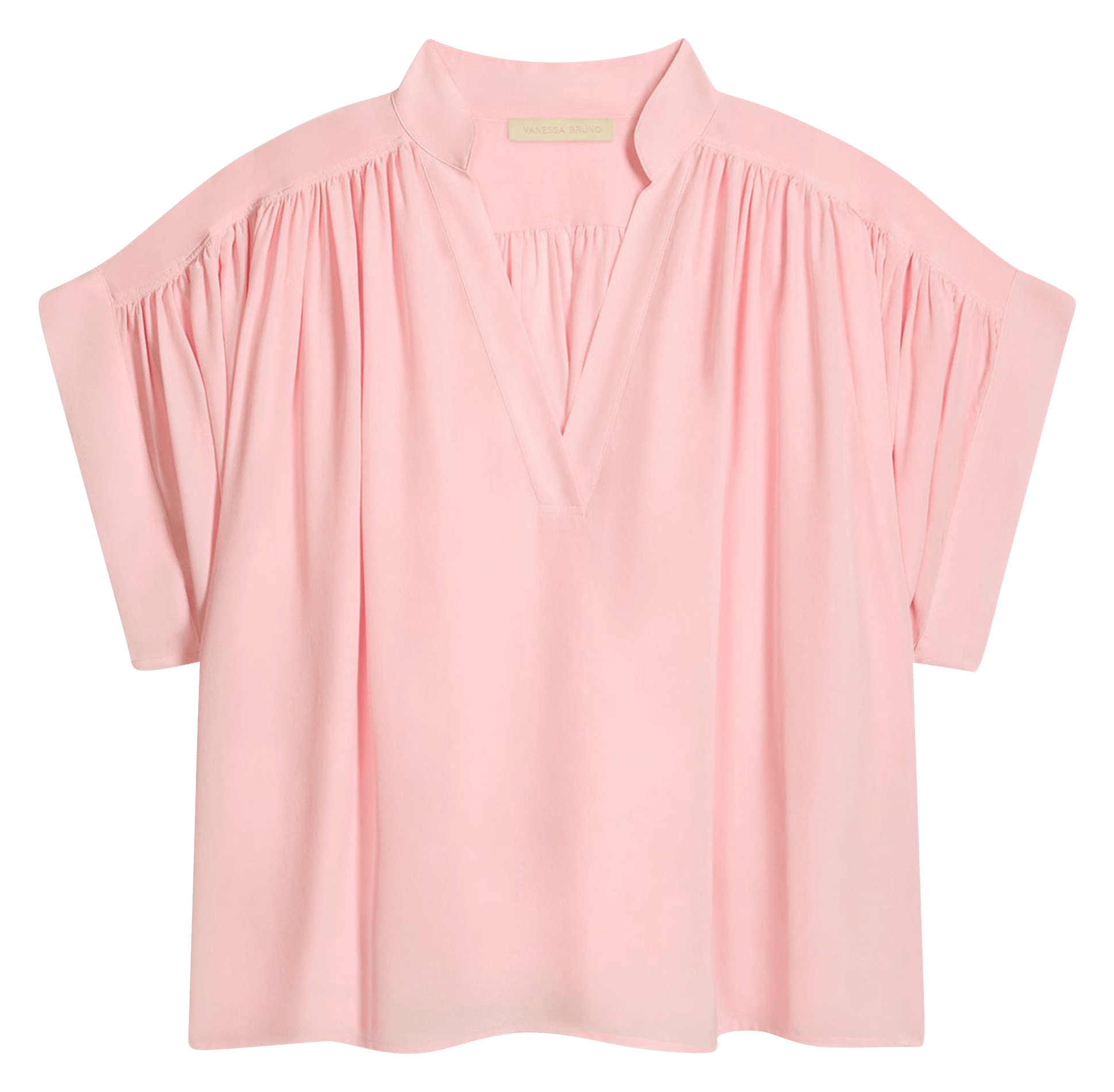 Soepele zijden blouse VANESSA BRUNO Roze