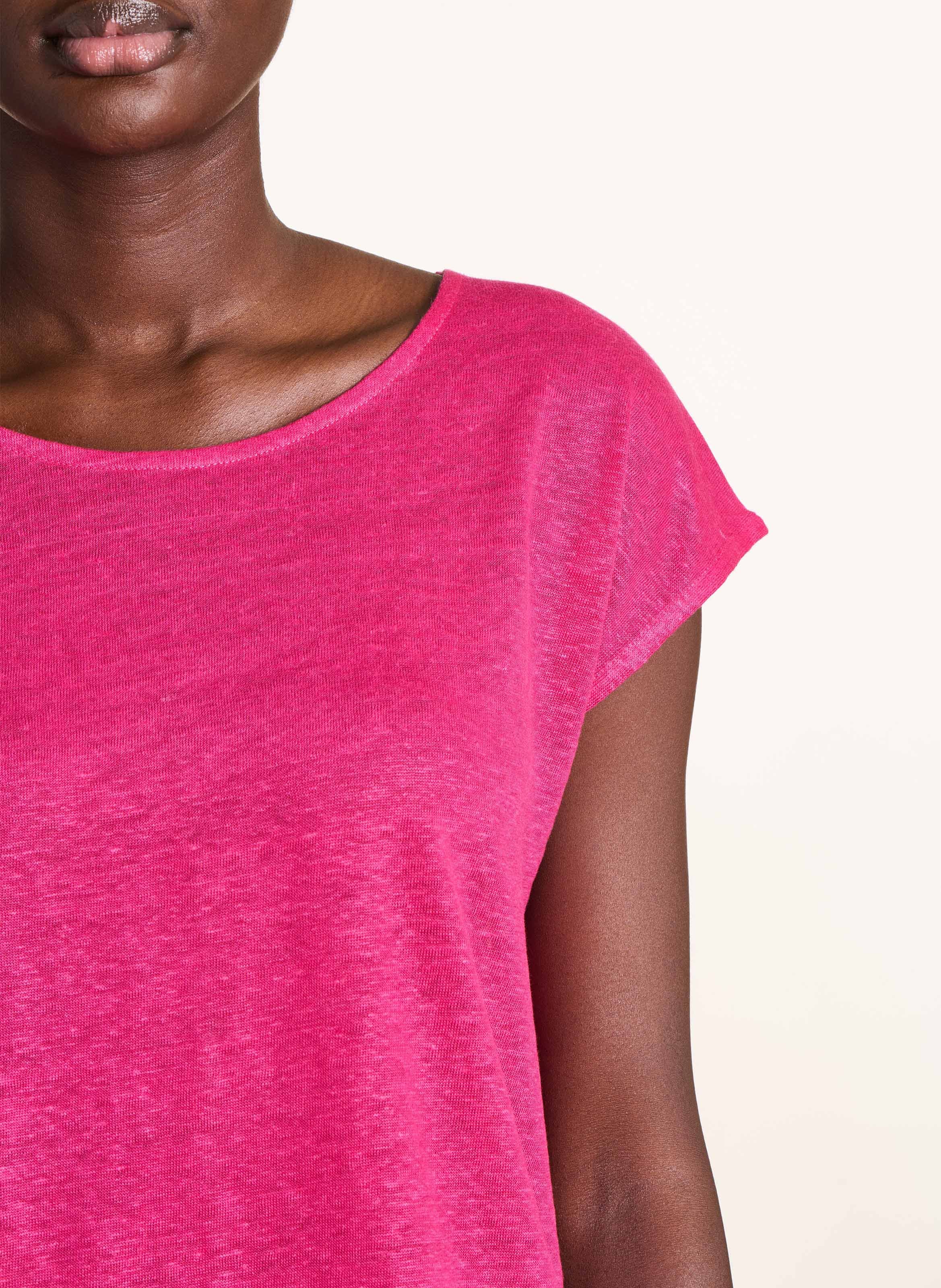 Round-neck oversized T-shirt LA FEE MARABOUTEE Pink